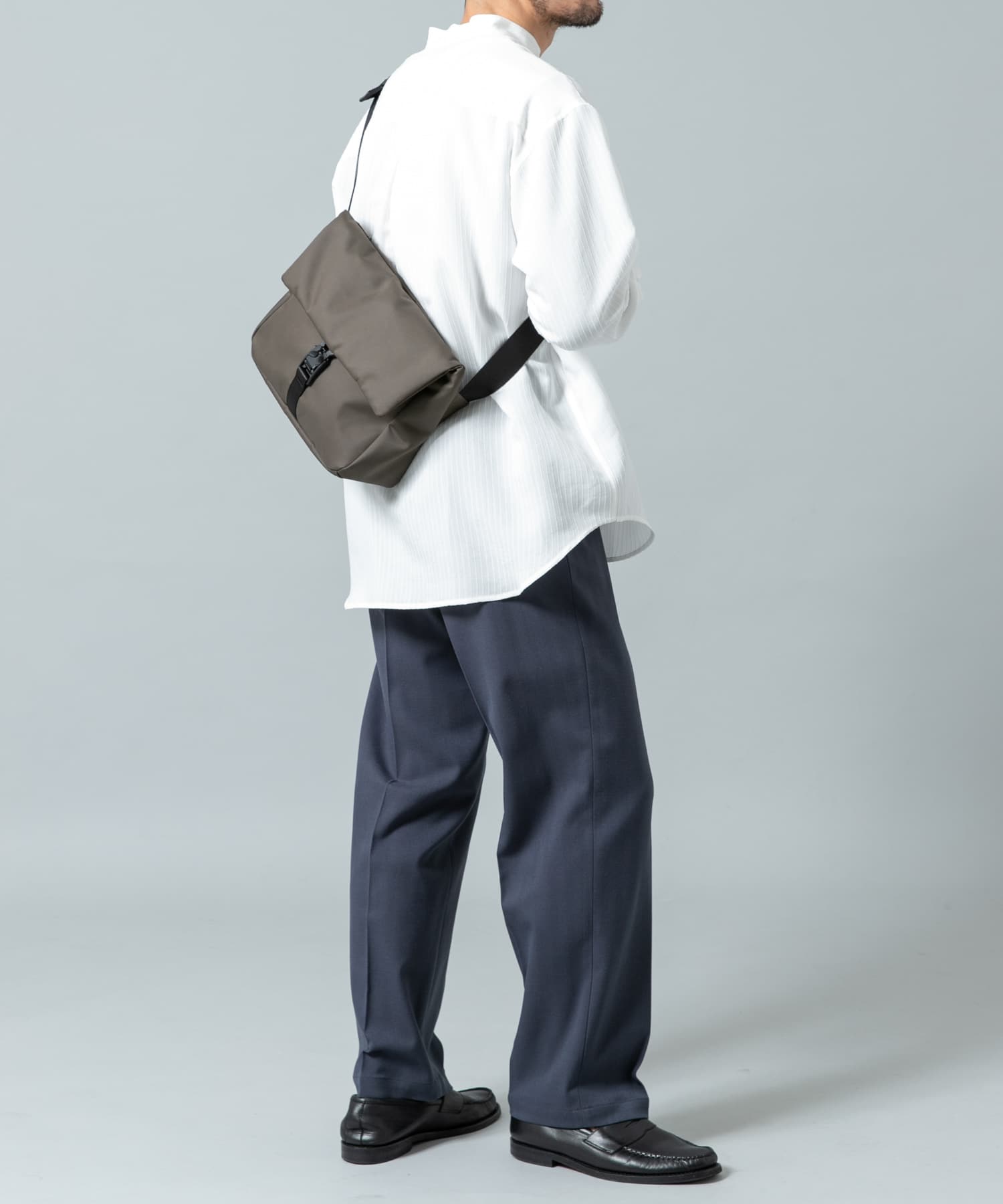 撥水フィドロックミニショルダーバッグ KHAKI one