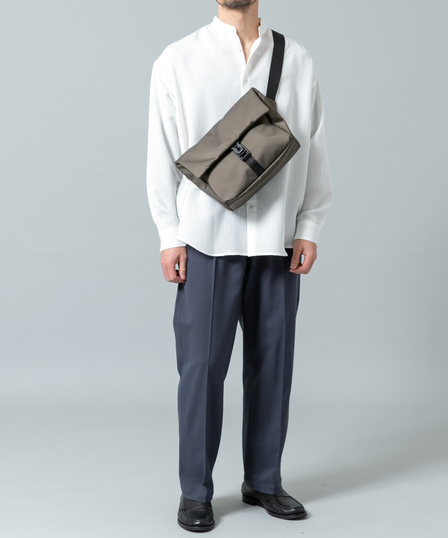 撥水フィドロックミニショルダーバッグ KHAKI one