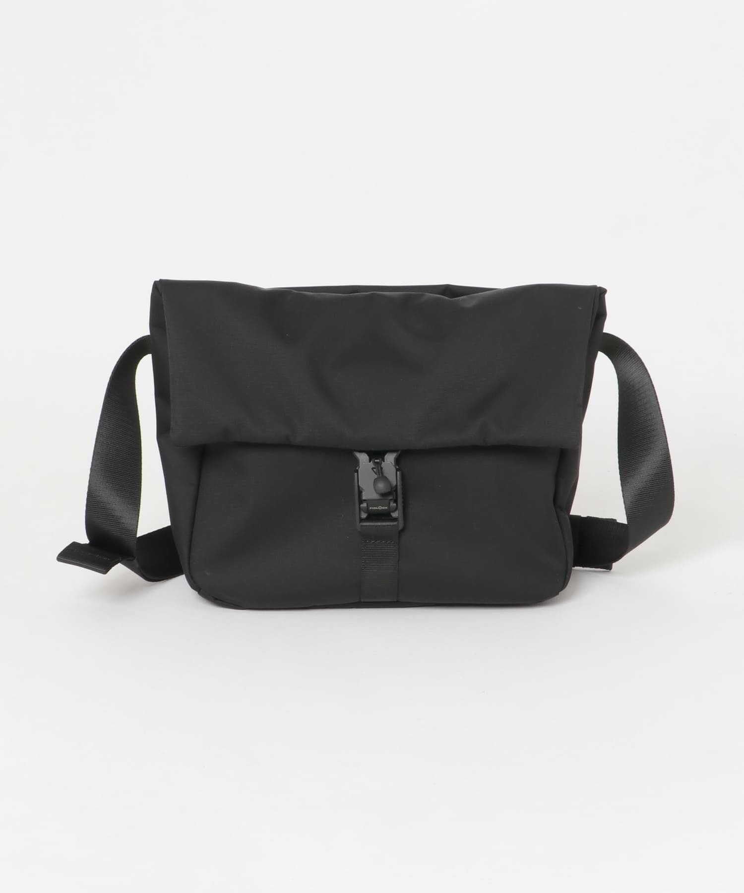 撥水フィドロックミニショルダーバッグ BLACK one