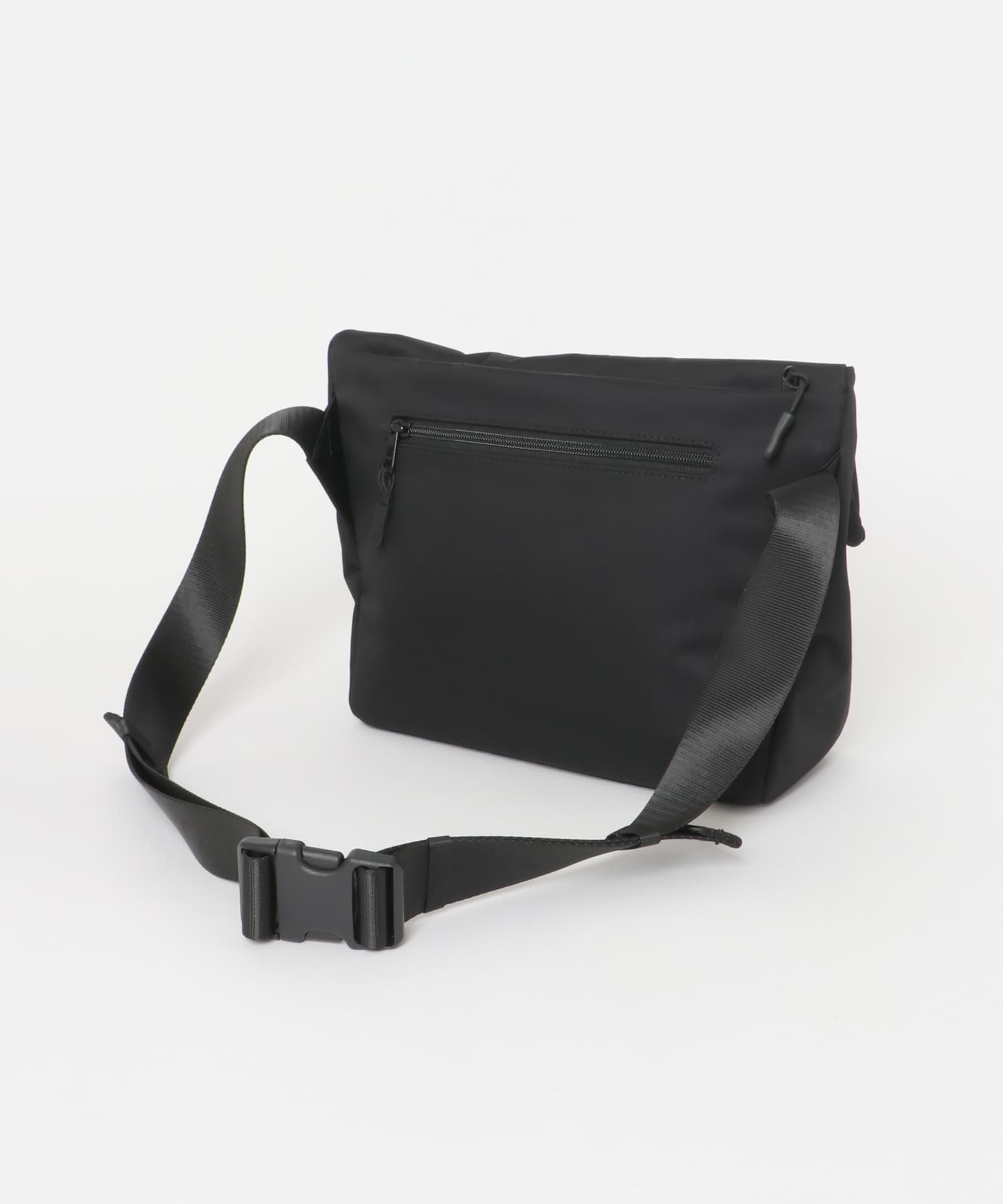撥水フィドロックミニショルダーバッグ BLACK one