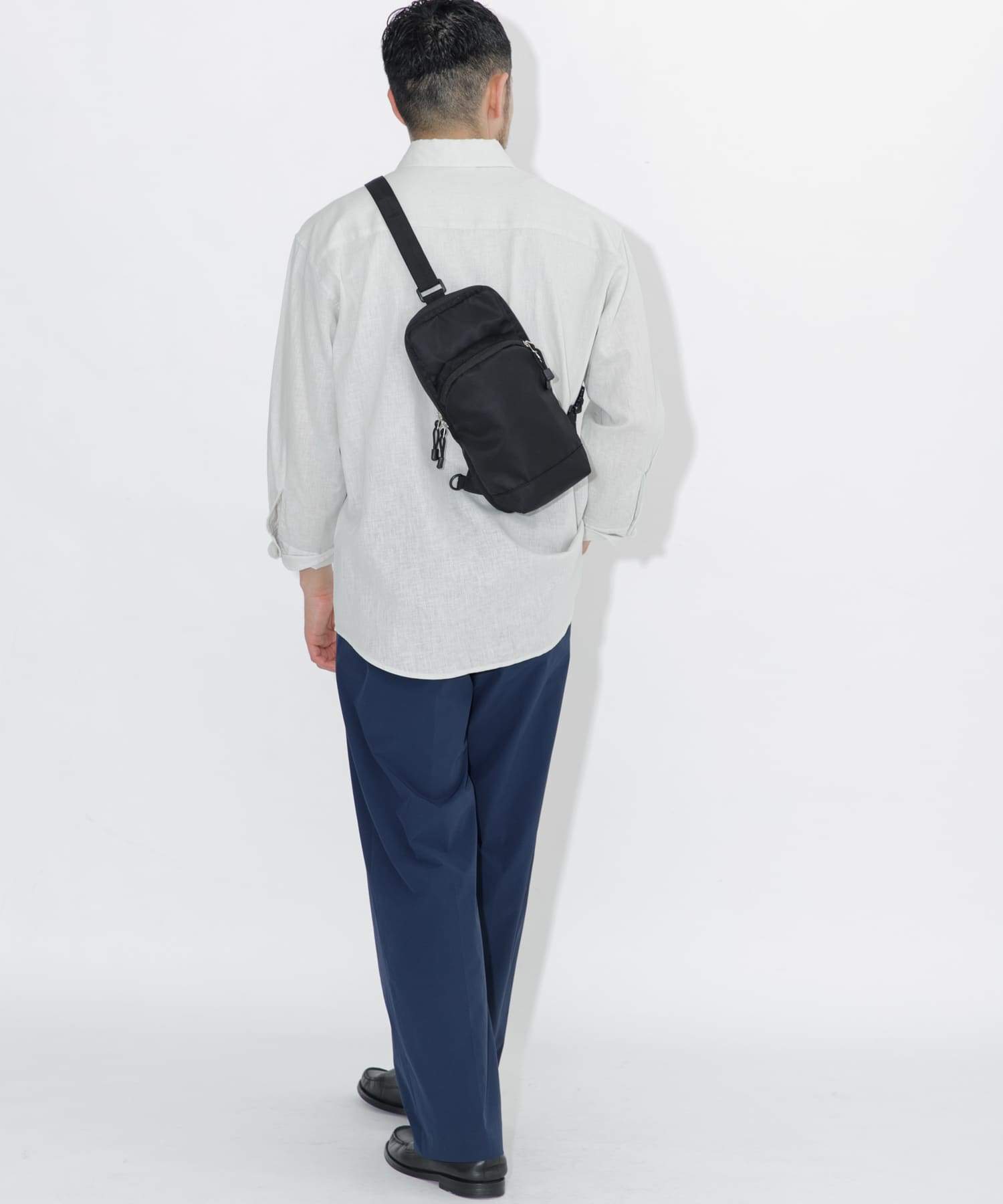 パラコードスクエアボディバッグ BLACK one