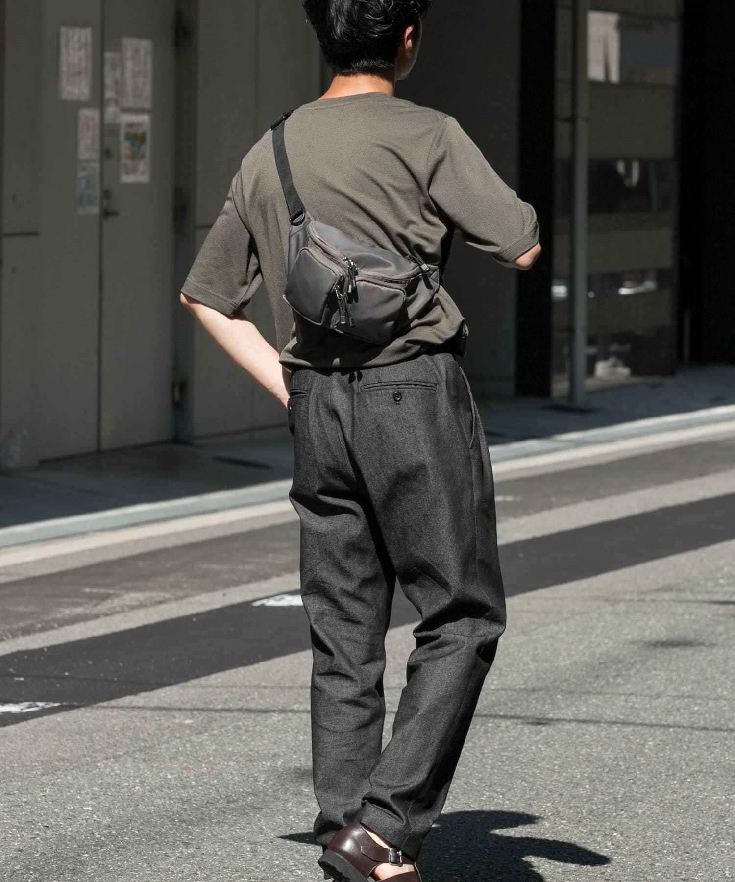 パラコードボディバッグ GRAY one