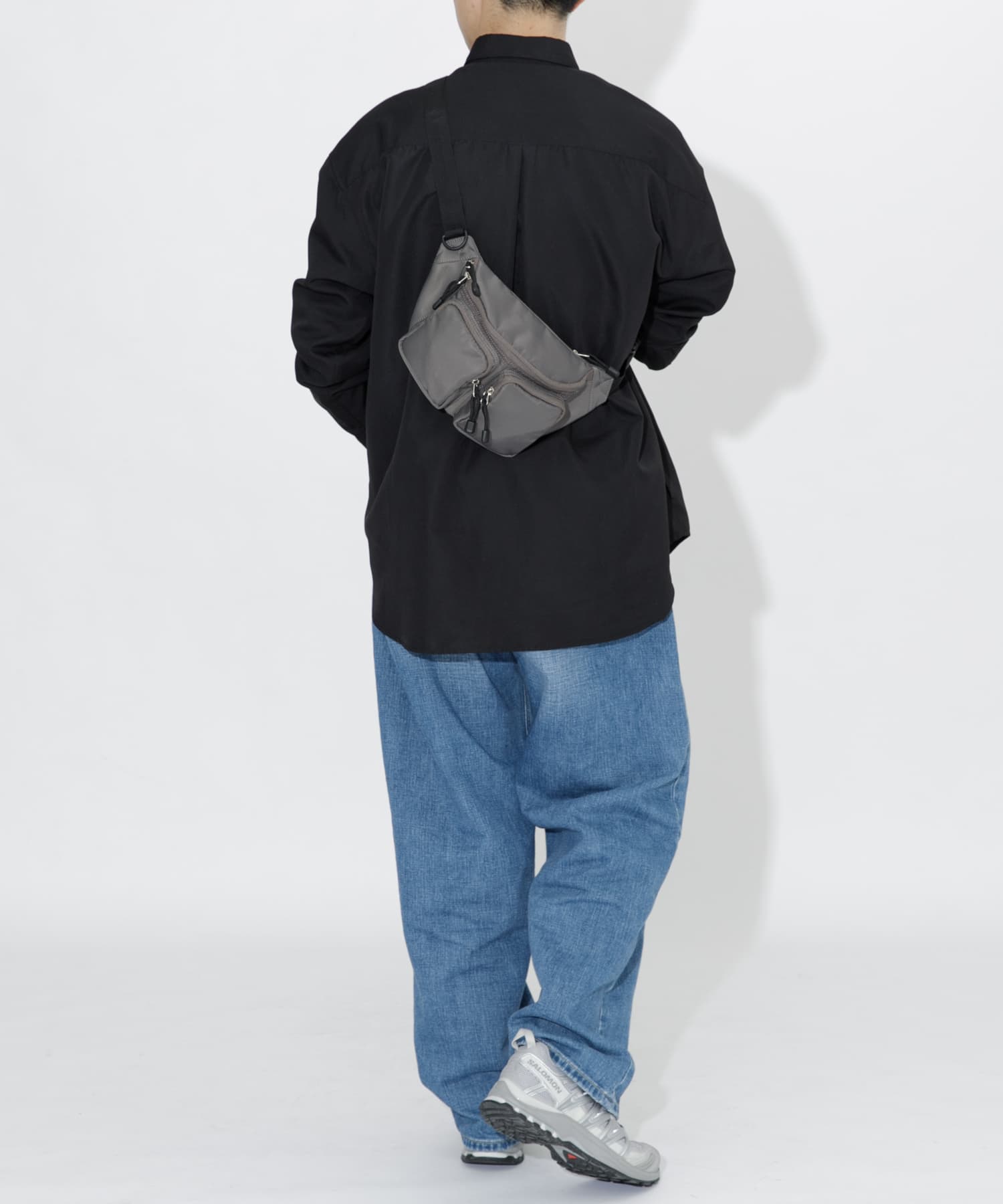 パラコードボディバッグ GRAY one