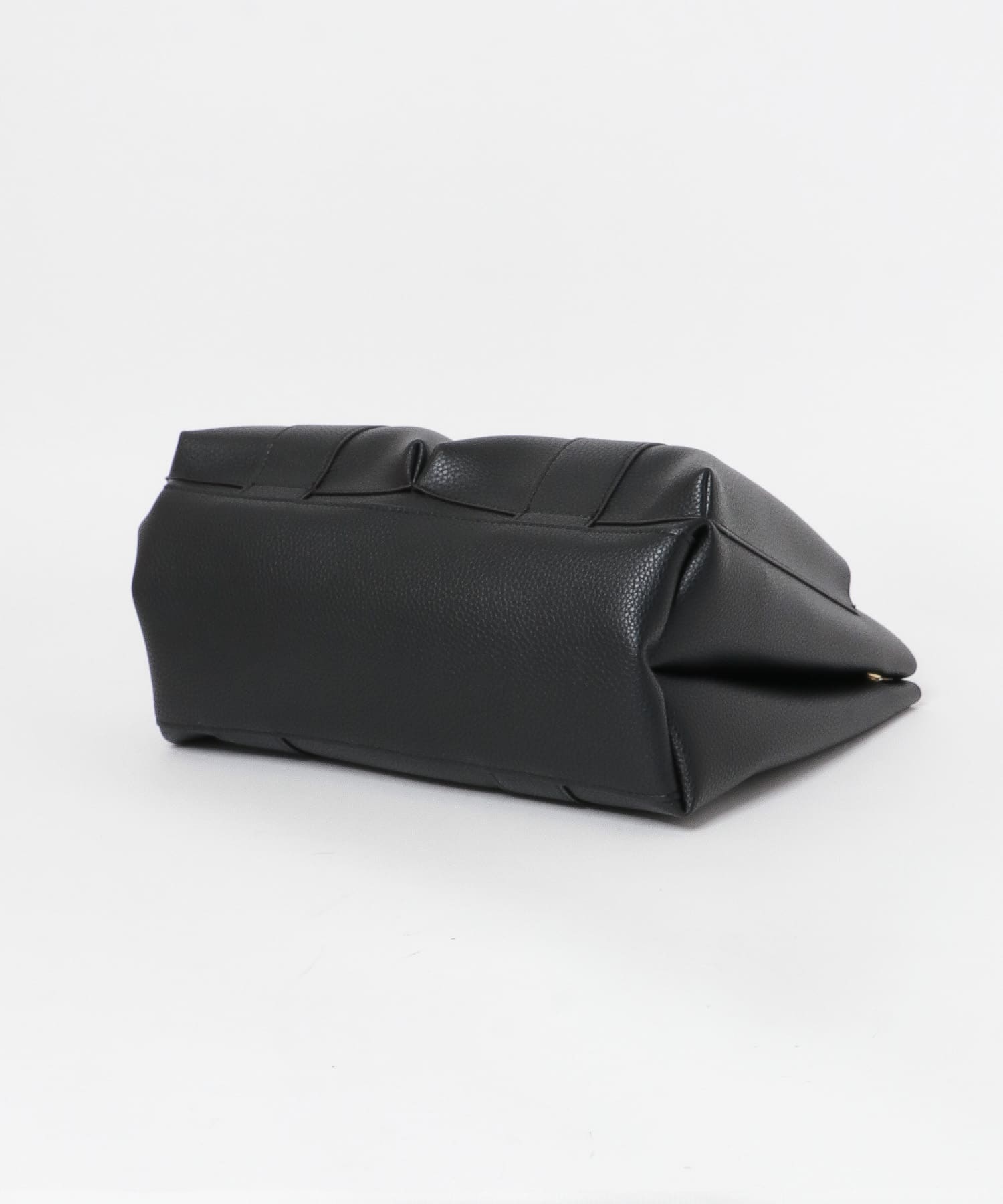 ダブルポケットトートバッグ BLACK one