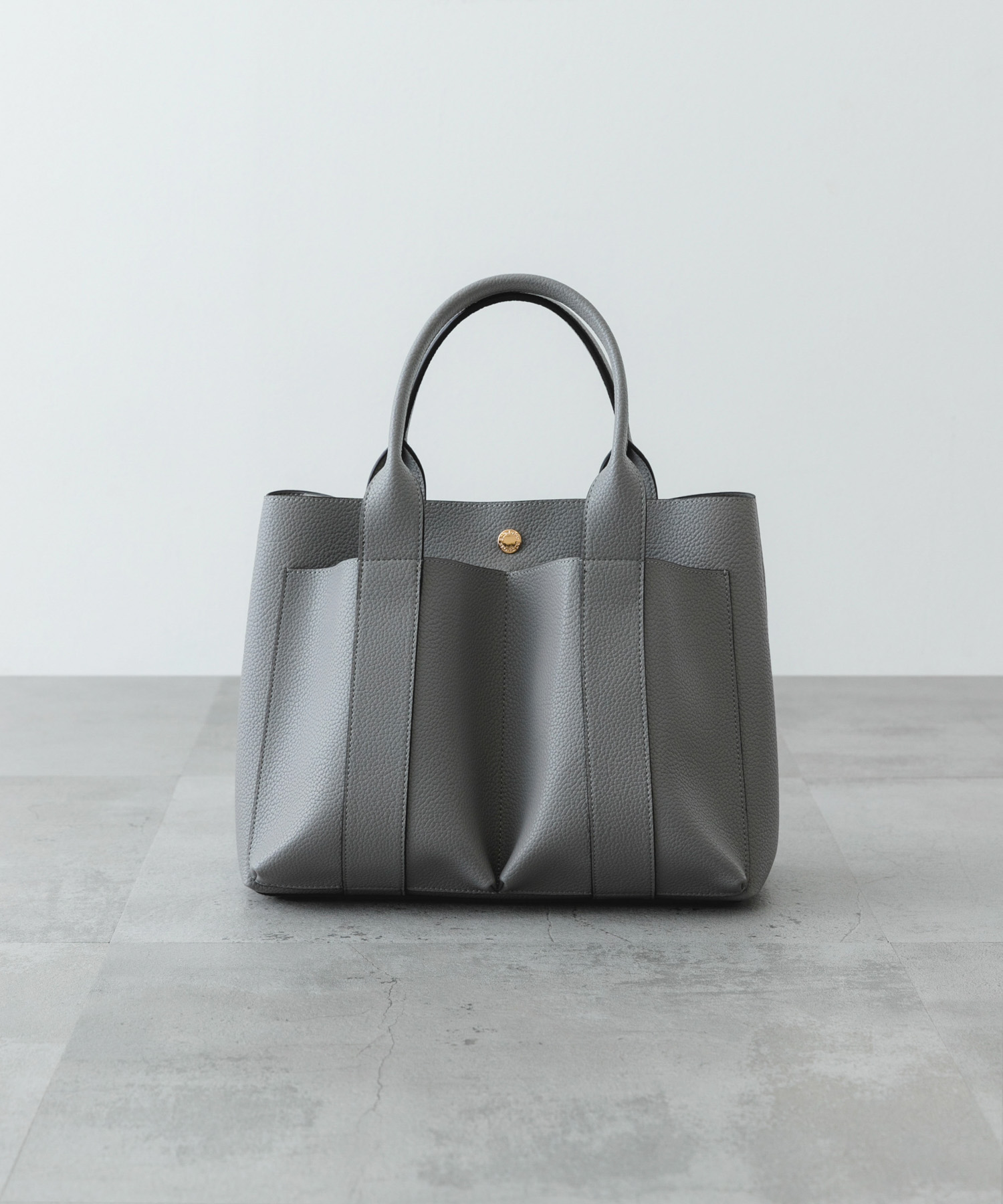 ダブルポケットトートバッグ GRAY one