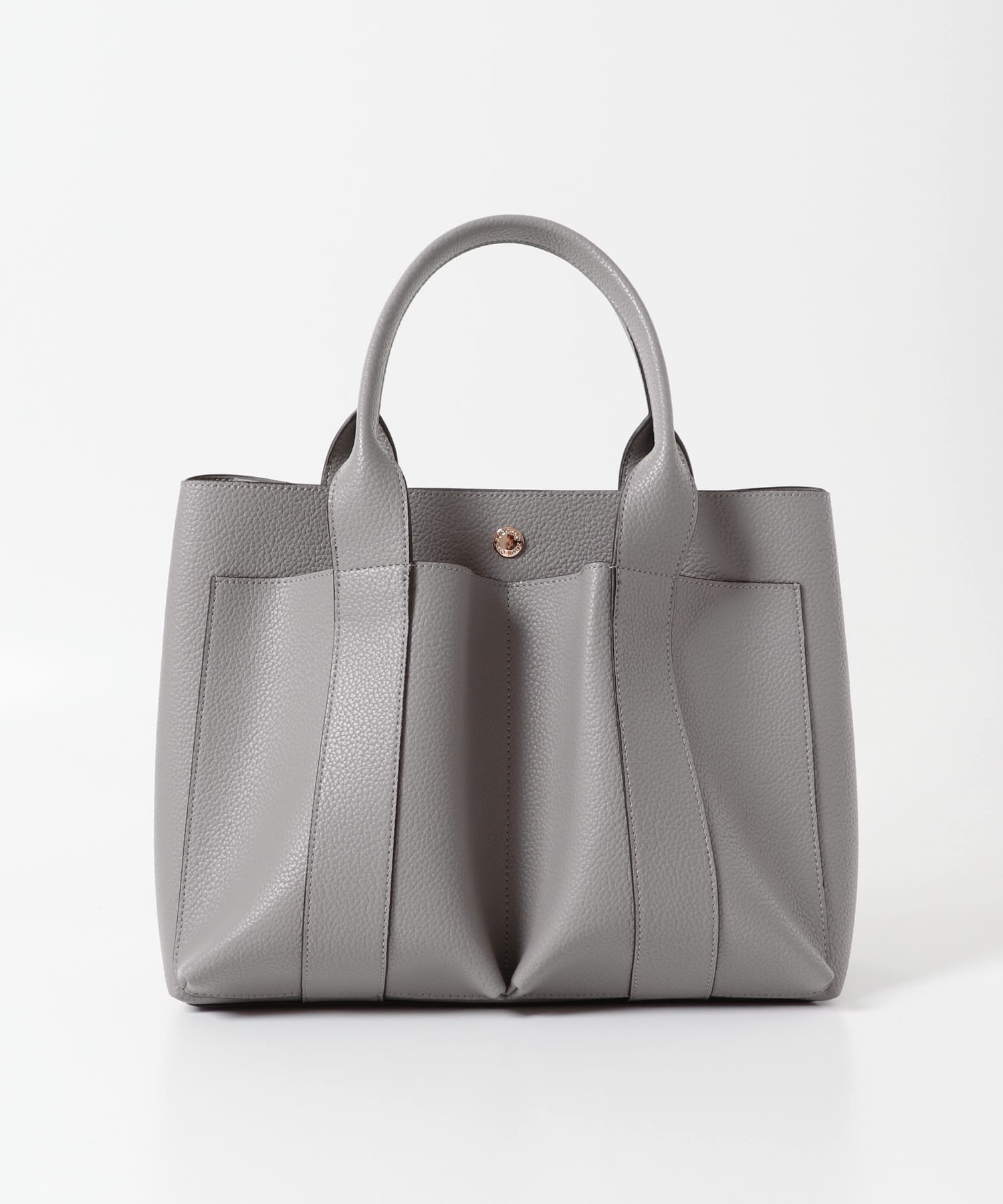 ダブルポケットトートバッグ GRAY one