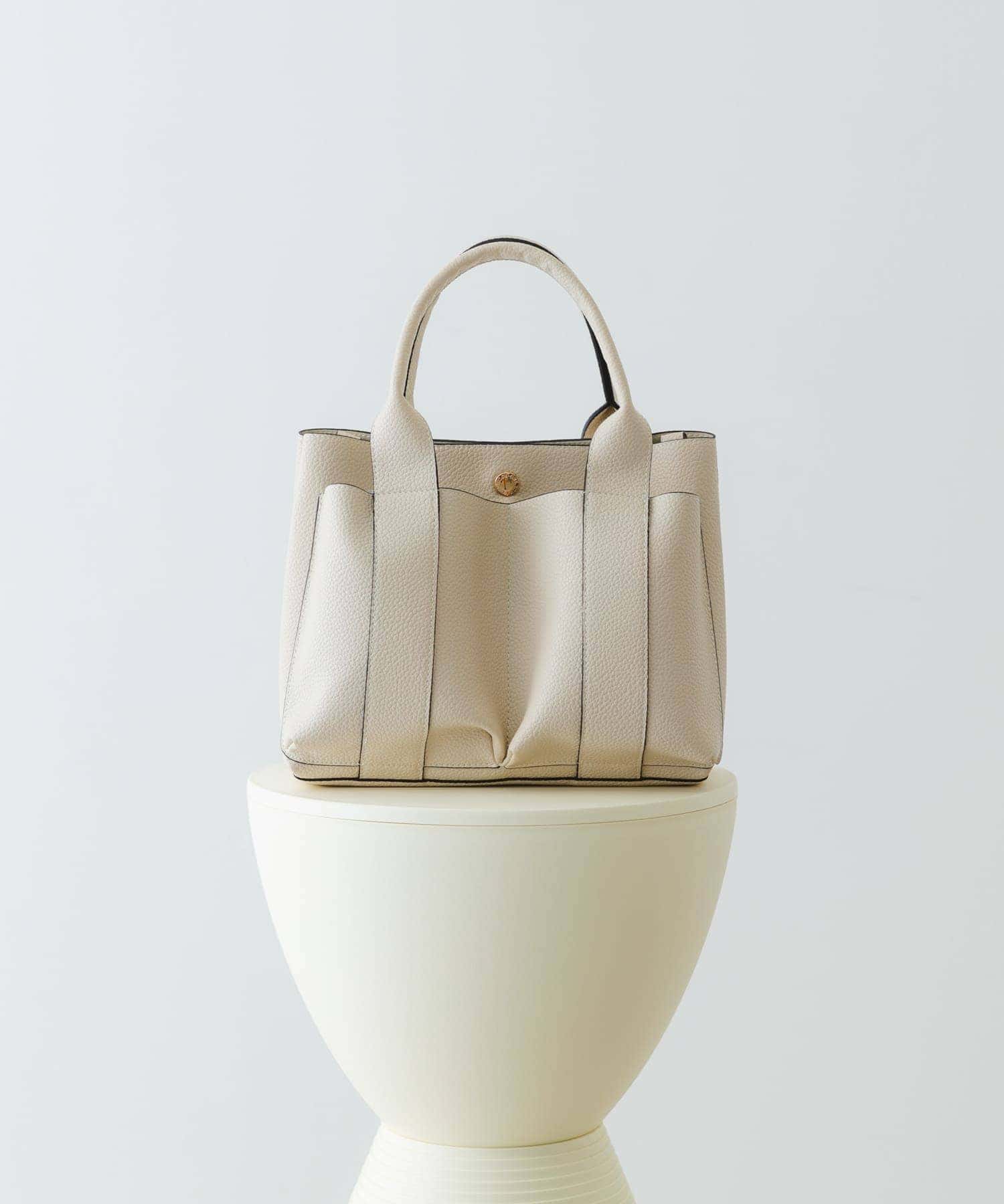 プチダブルポケットトートバッグ MILK one