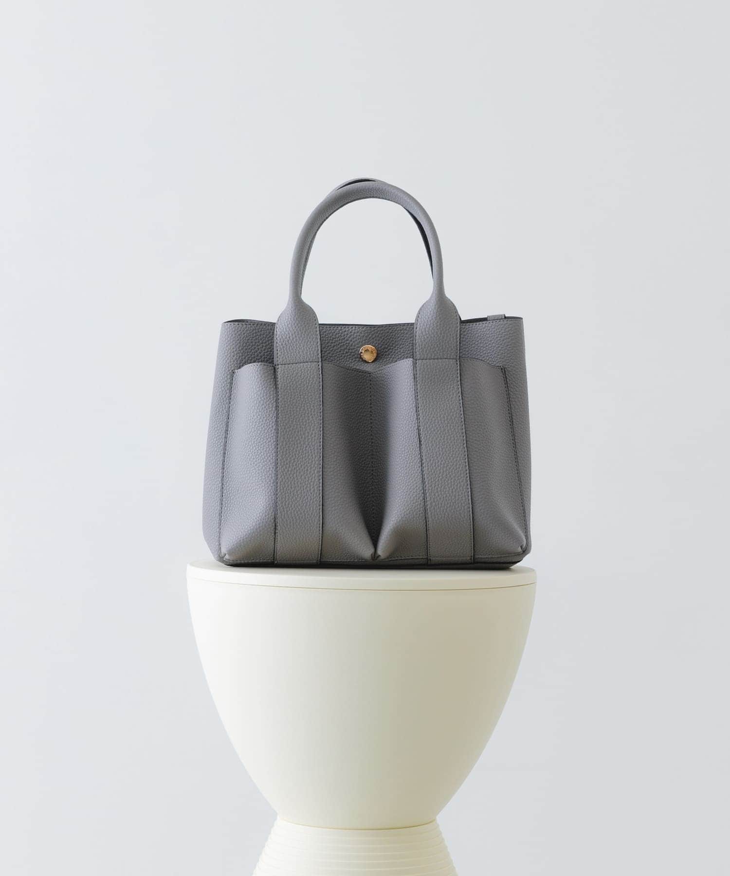 プチダブルポケットトートバッグ GRAY one
