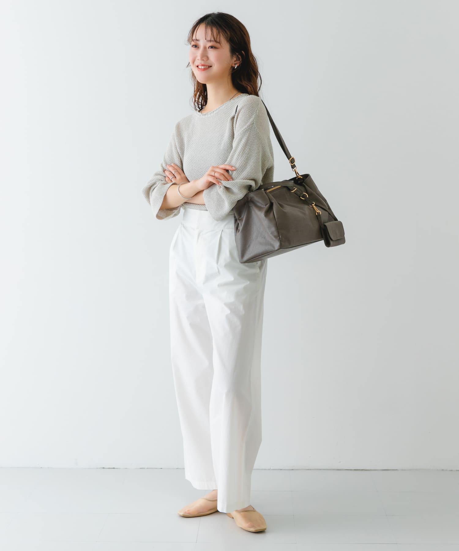 ウォッシャブルボストンバッグ GRAYSH one
