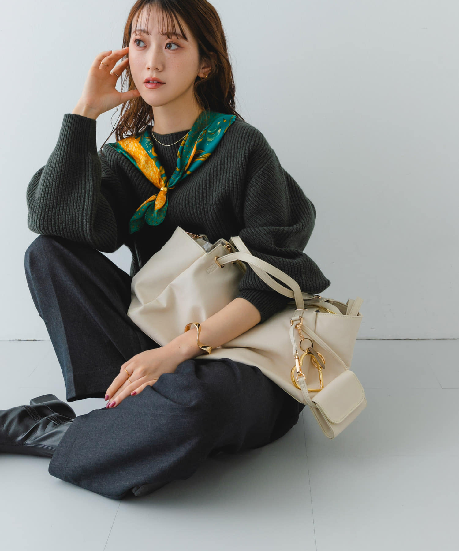 ウォッシャブルボストンバッグ OFF one