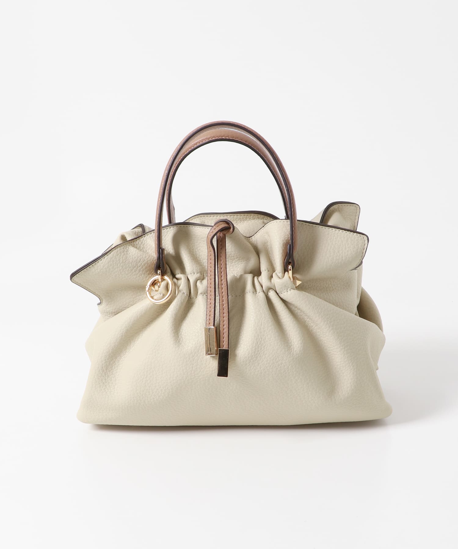 ギャザータックバッグ IVORY one