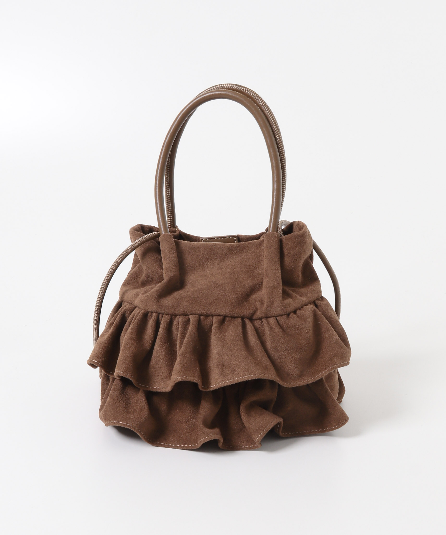 フリルショルダーハンドバッグ
