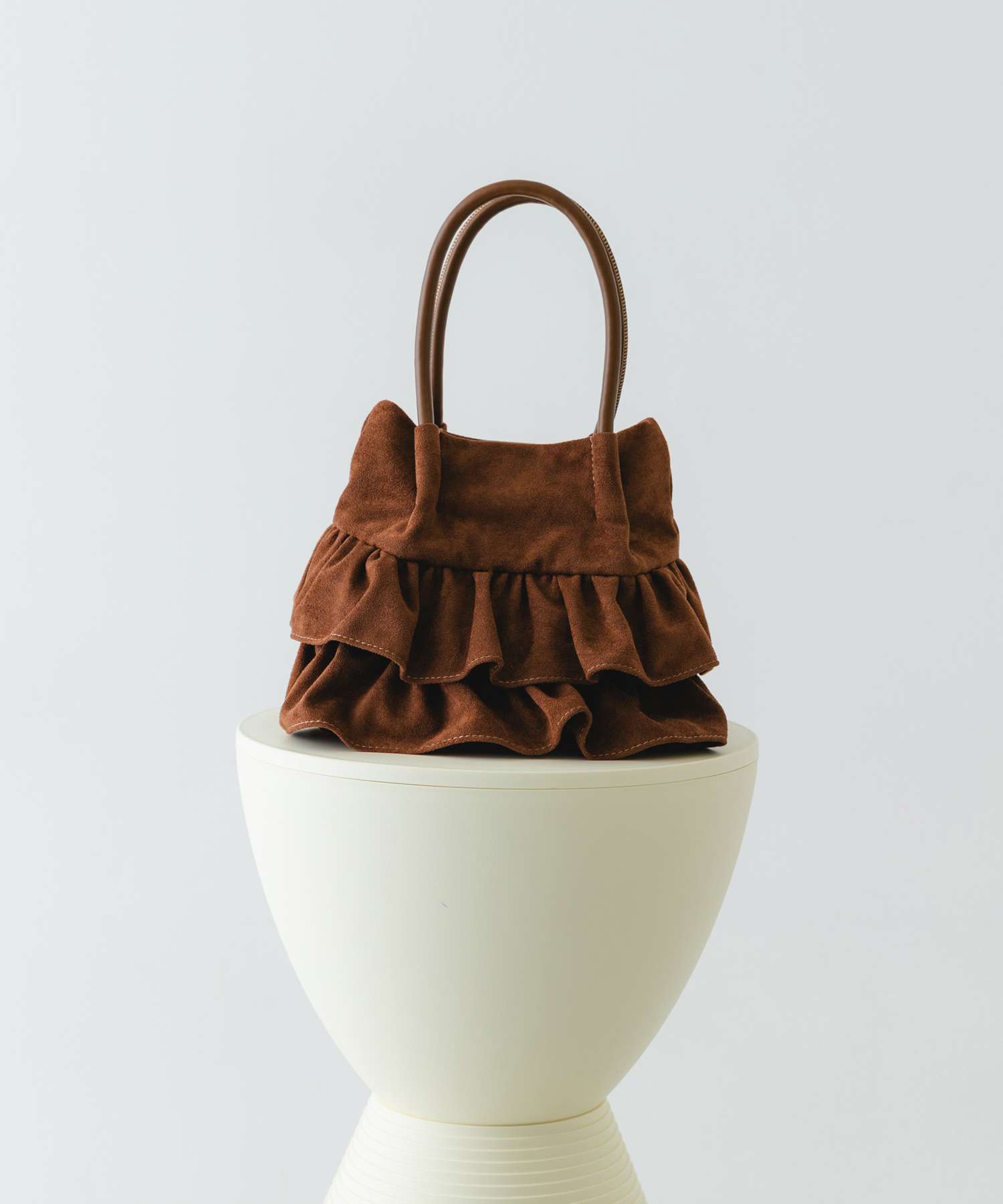 フリルショルダーハンドバッグ