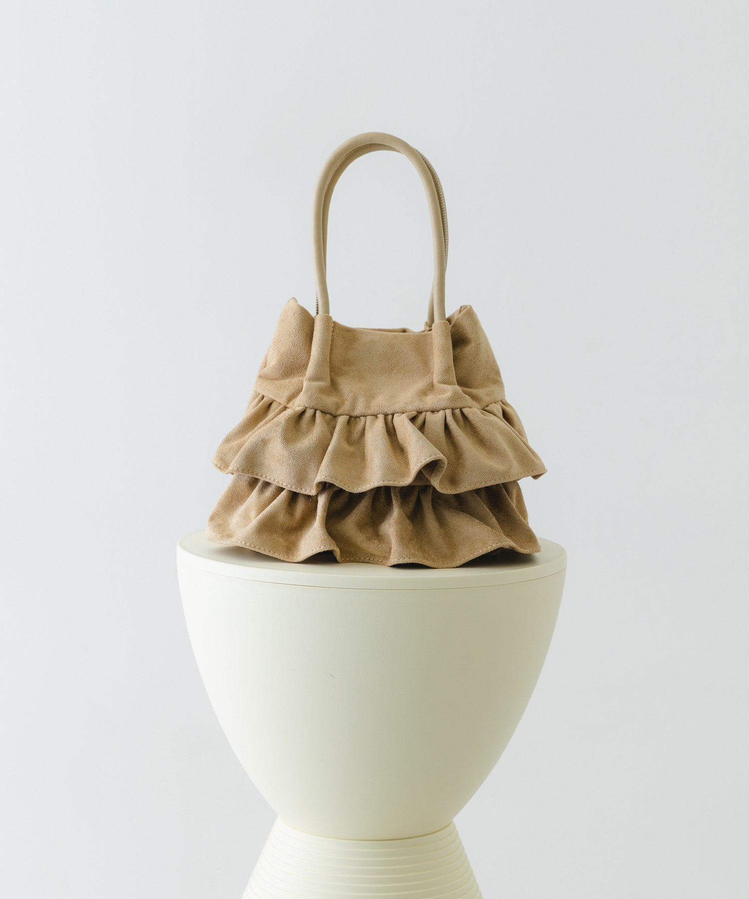 フリルショルダーハンドバッグ