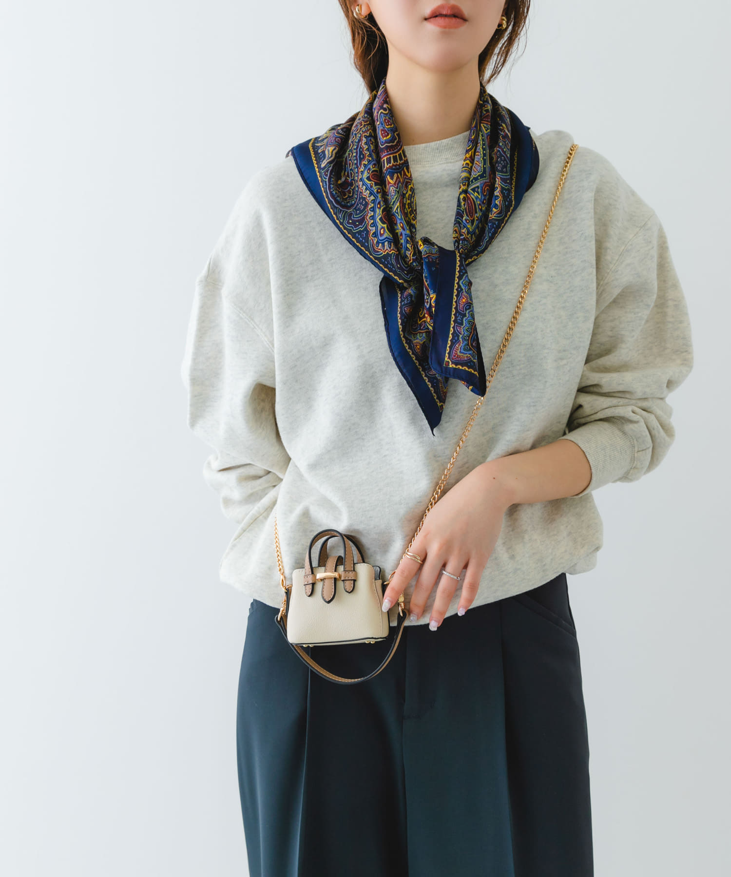 チェーンショルダーナノバッグ IVORY one