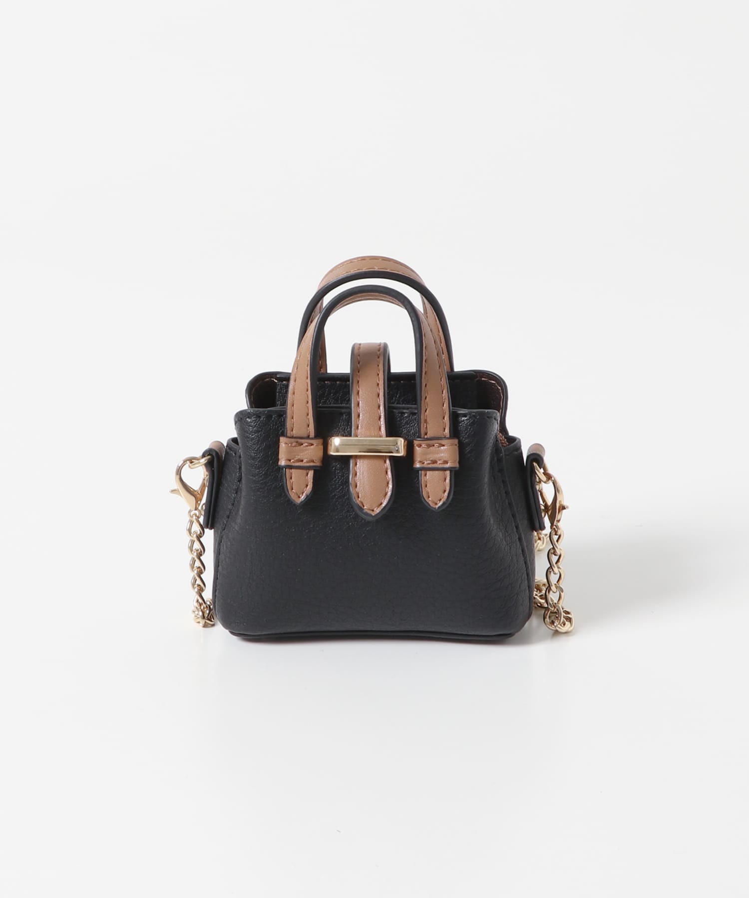 チェーンショルダーナノバッグ BLACK one