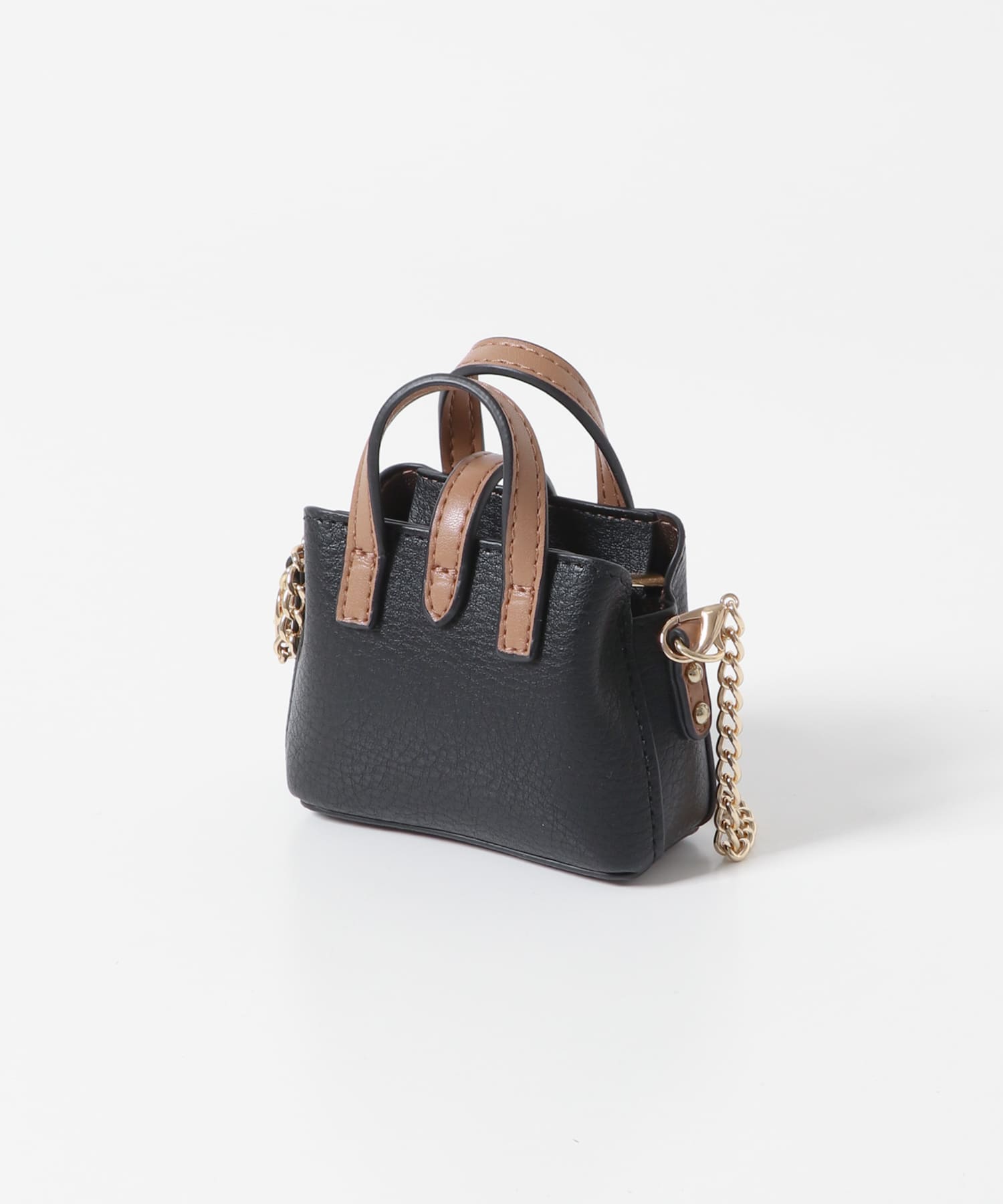 チェーンショルダーナノバッグ BLACK one