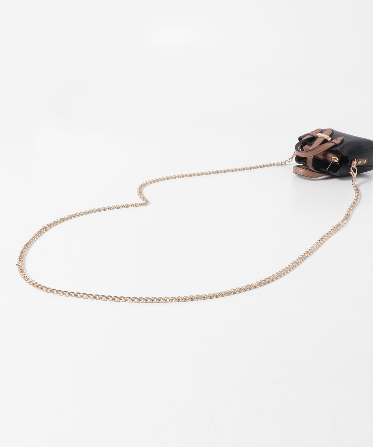 チェーンショルダーナノバッグ BLACK one