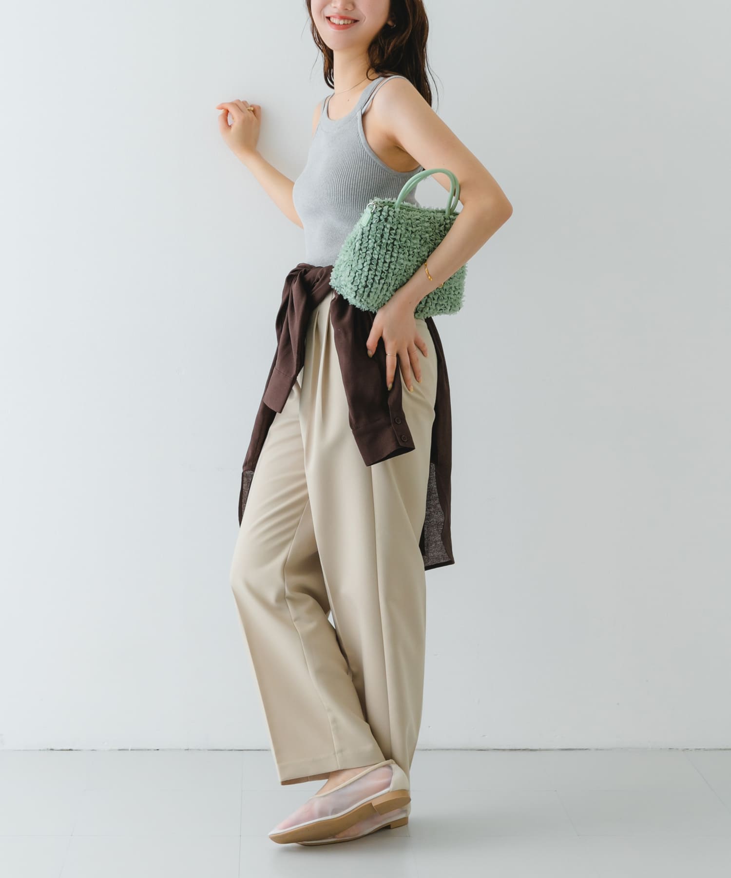 フラワーレースバッグ MINT one