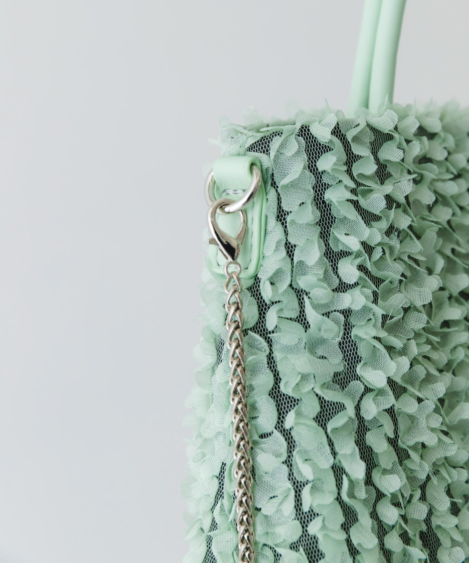 フラワーレースバッグ MINT one