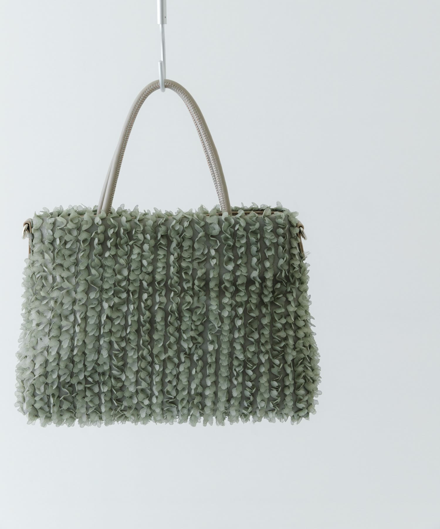 フラワーレースバッグ GRAY one