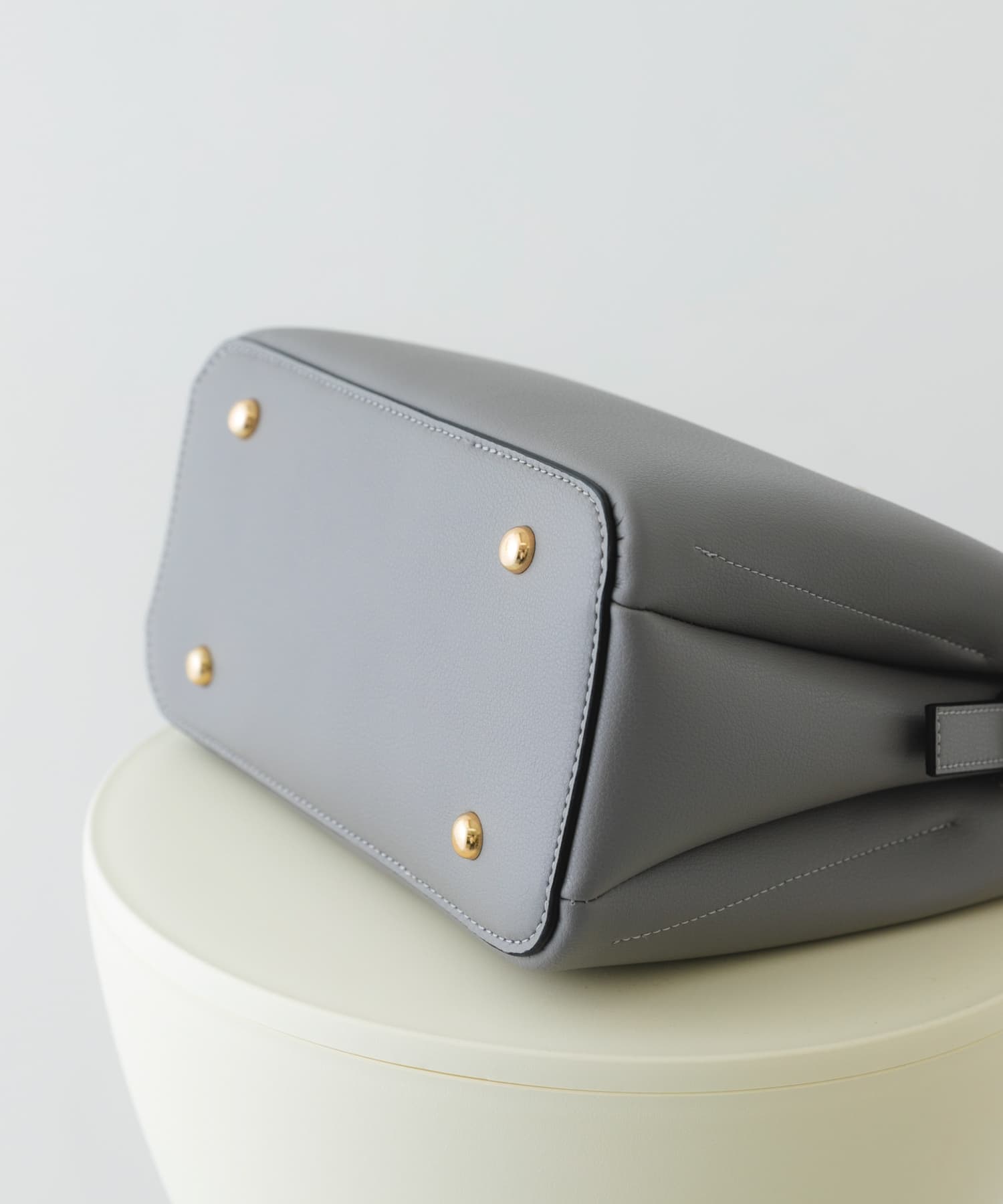 バイカラーベルトハンドバッグ GRAY one