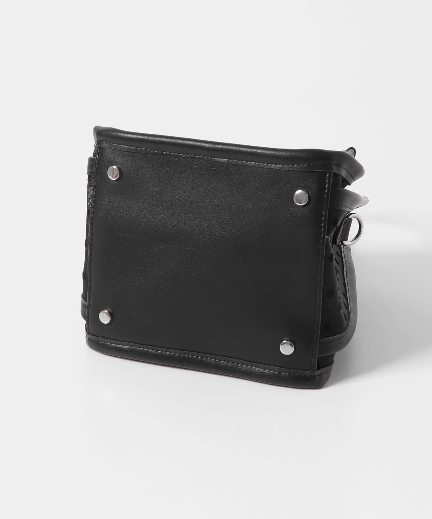 ハートシアーハンドバッグ BLACK one