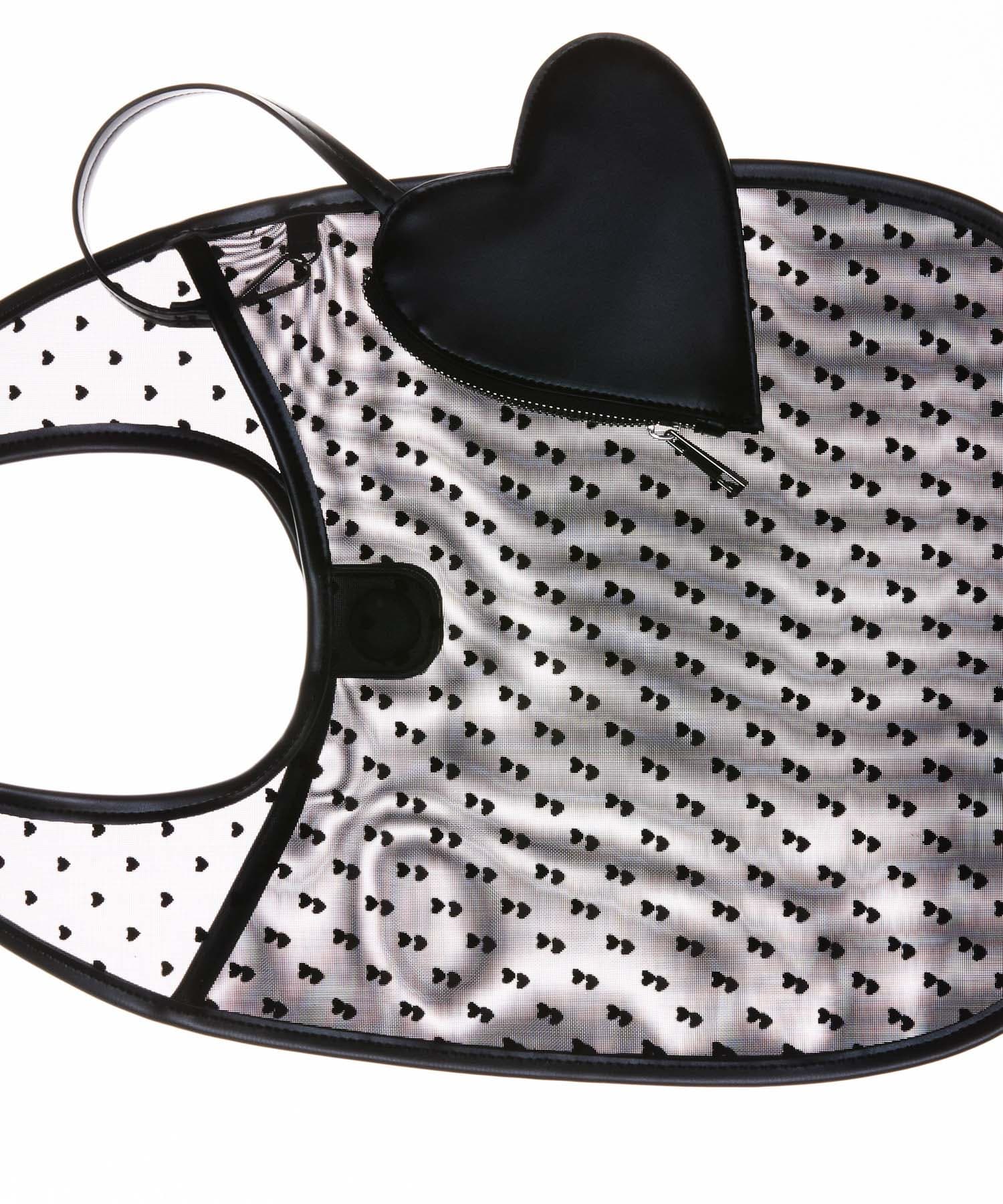 ハートシアートートバッグ BLACK one