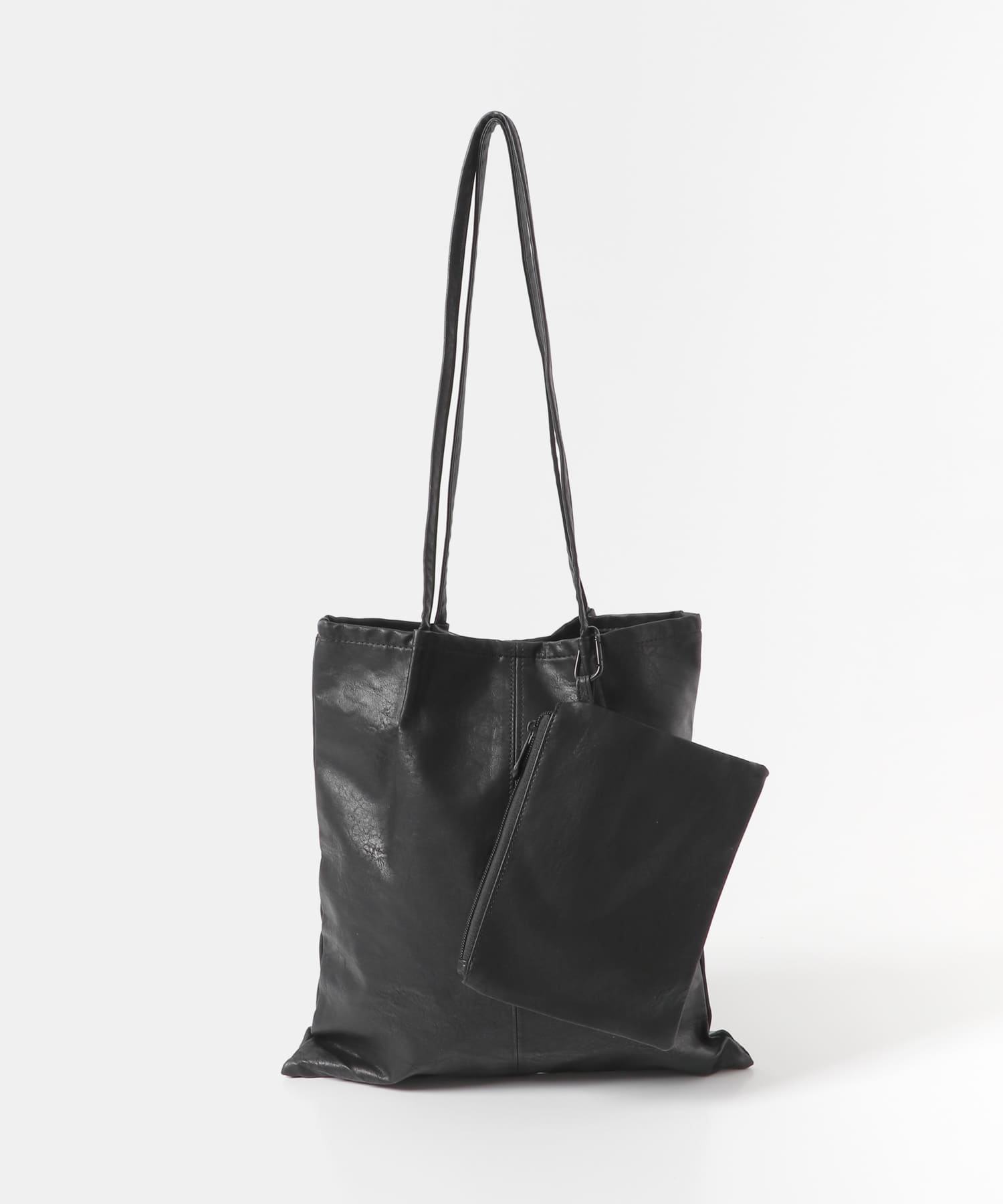 ウォッシャブルコンパクトトートバッグ BLACK one