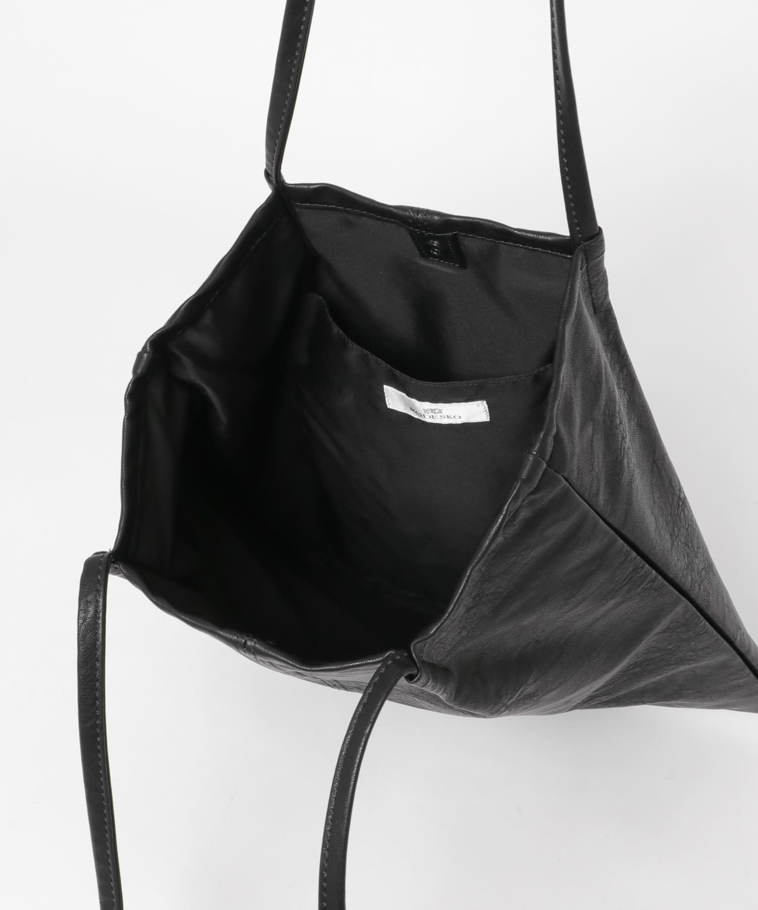 ウォッシャブルコンパクトトートバッグ BLACK one