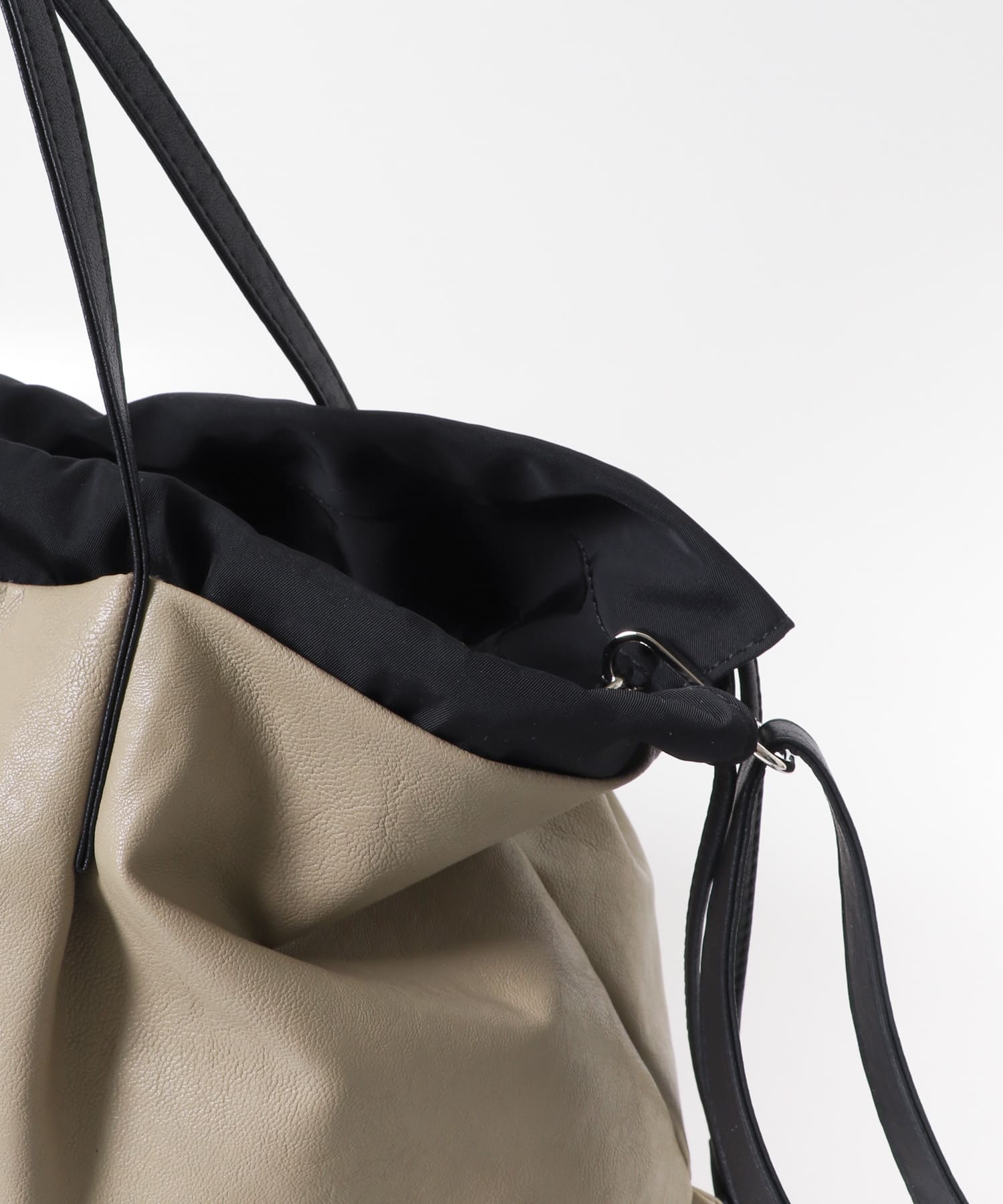 ウォッシャブルショルダーバッグ『Msize』 BEIGE one