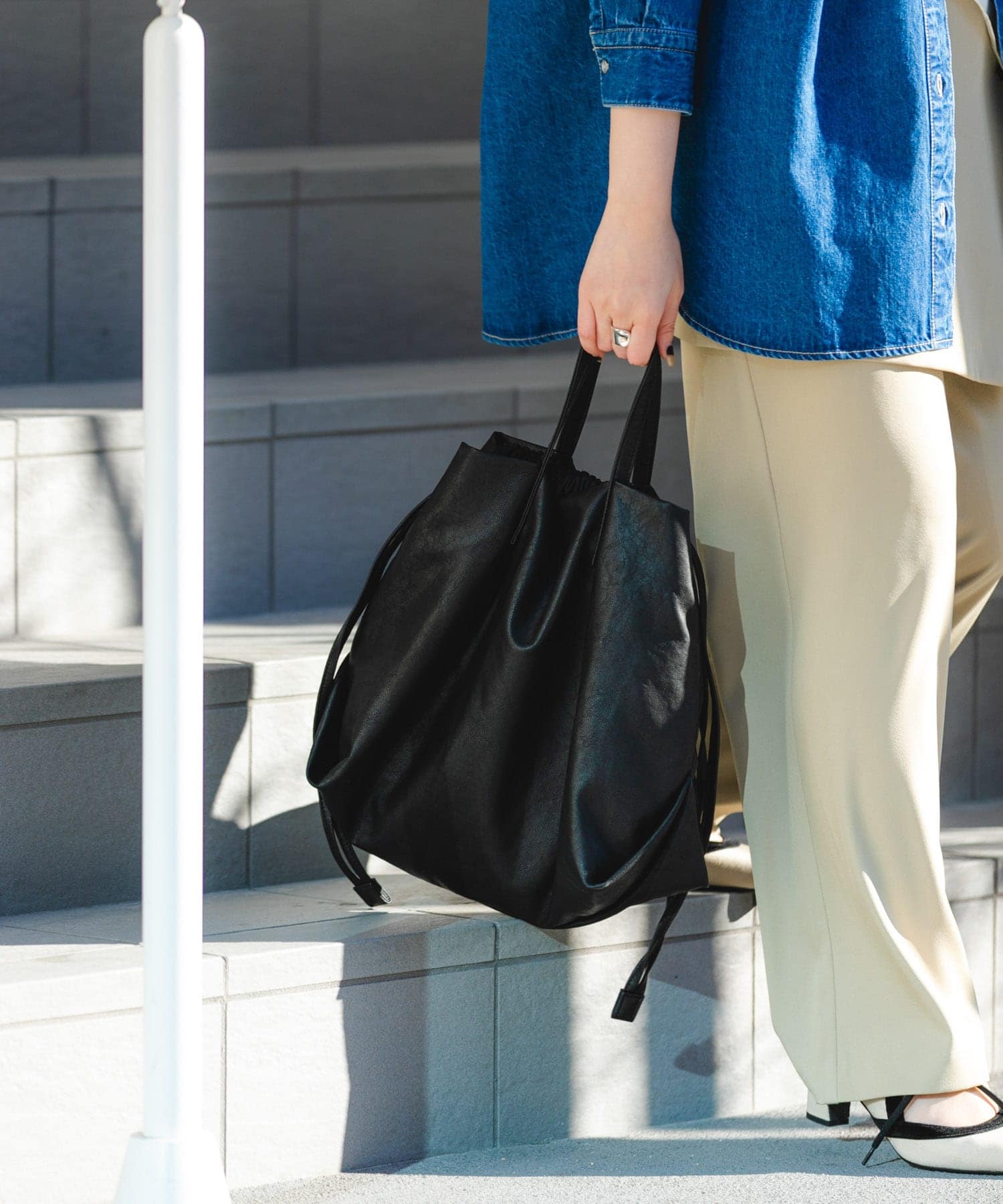 『Mサイズ』ウォッシャブルショルダーバッグ BLACK one