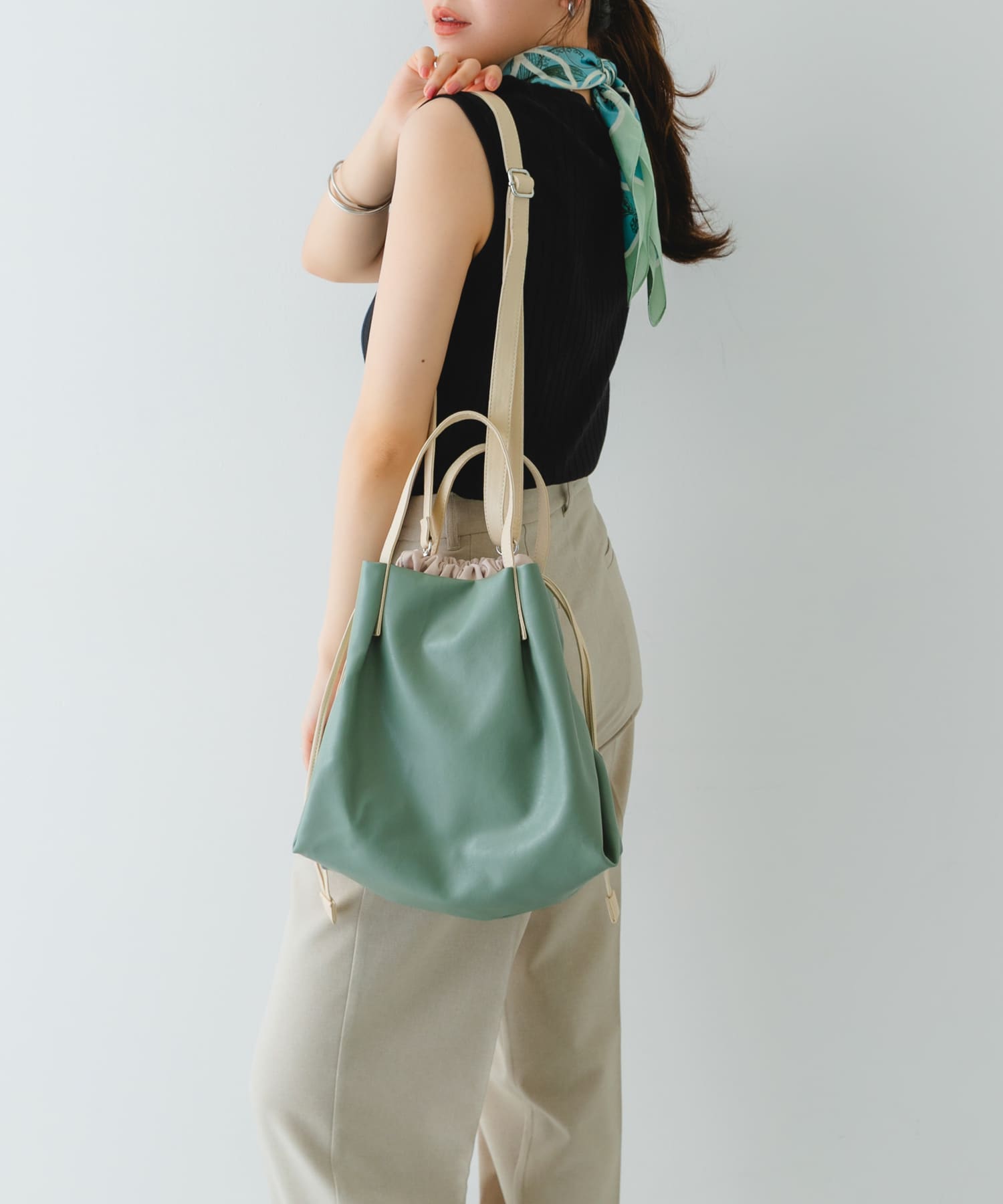 ウォッシャブルミニショルダーバッグ『Ssize』 MINT one
