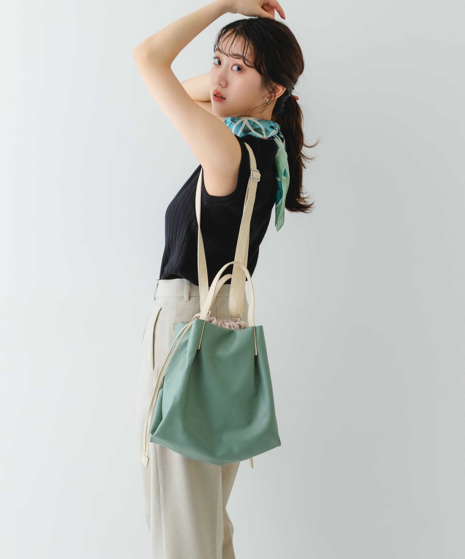 ウォッシャブルミニショルダーバッグ『Ssize』 MINT one