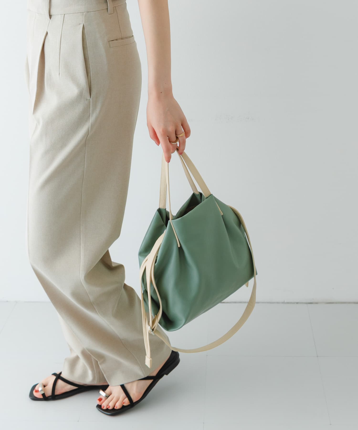 ウォッシャブルミニショルダーバッグ『Ssize』 MINT one