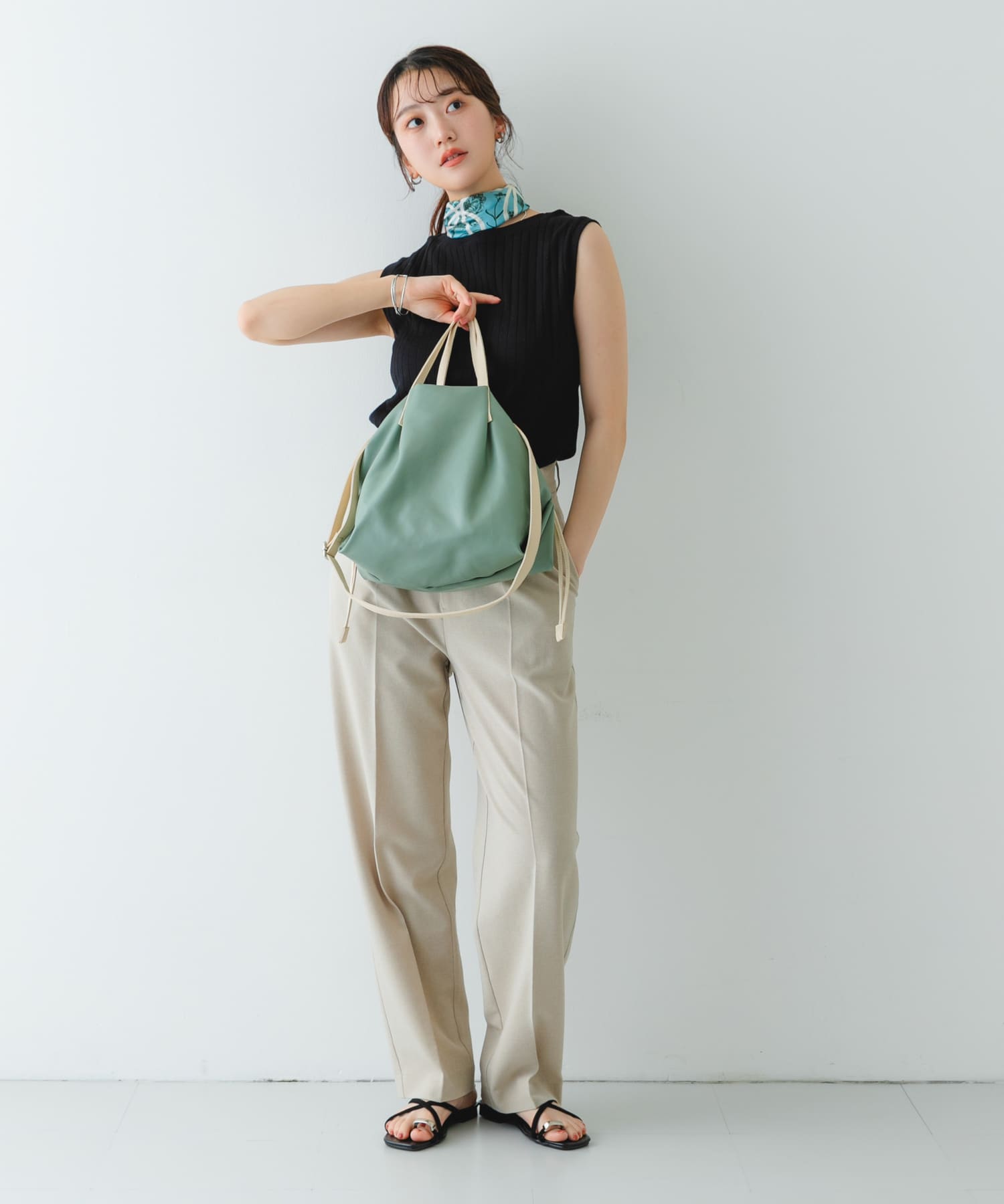 ウォッシャブルミニショルダーバッグ『Ssize』 MINT one