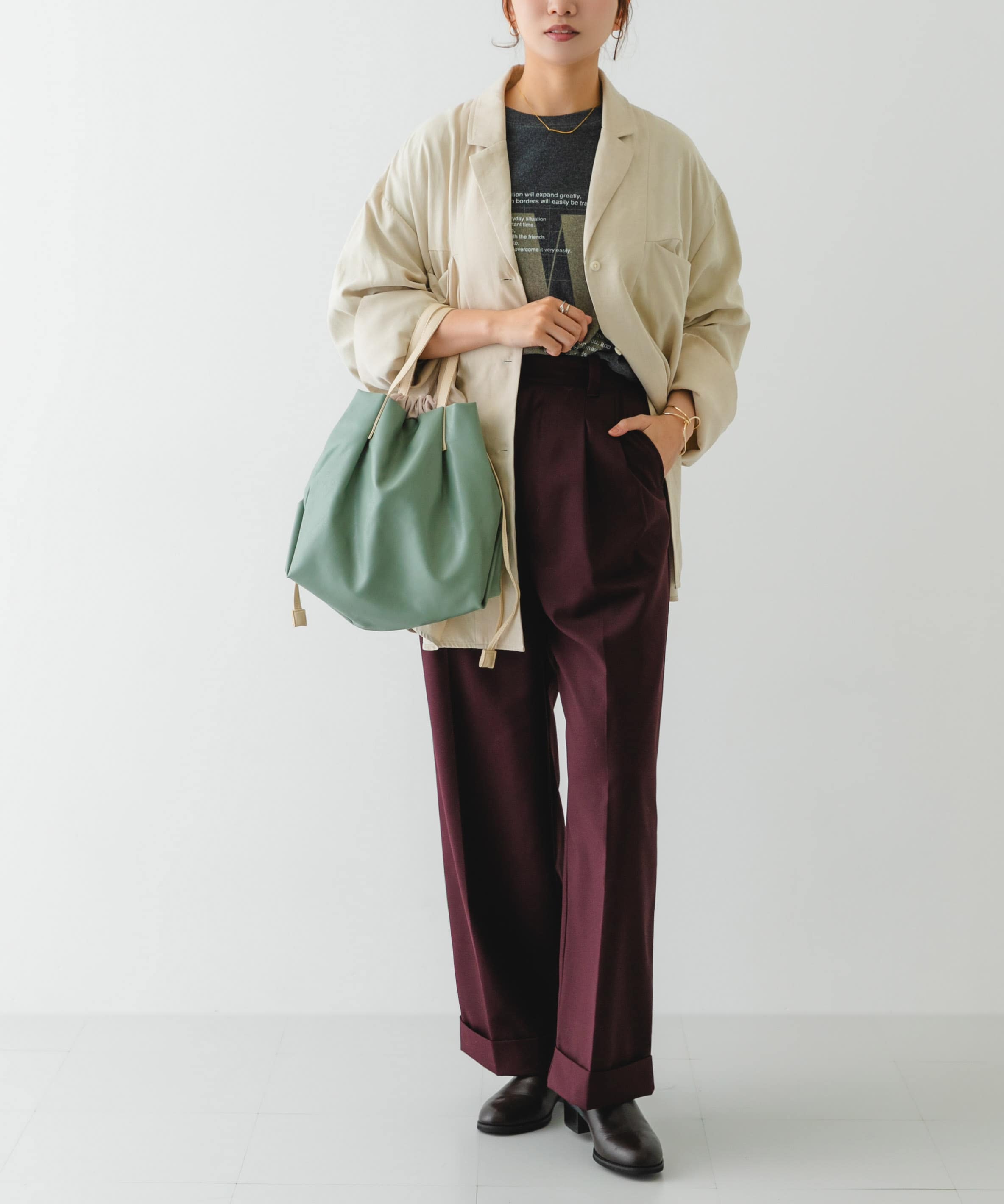 ウォッシャブルミニショルダーバッグ『Ssize』 MINT one