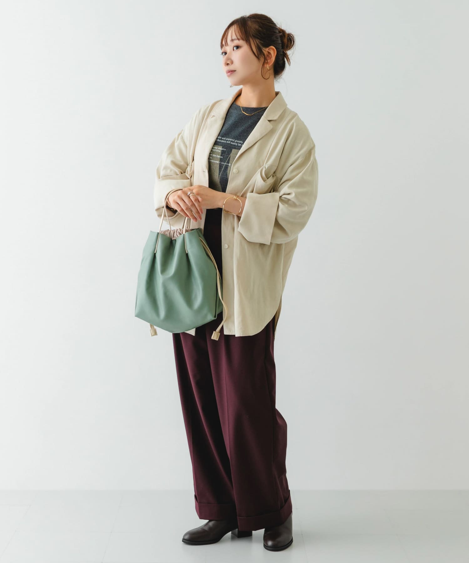 『Sサイズ』ウォッシャブルミニショルダーバッグ MINT one