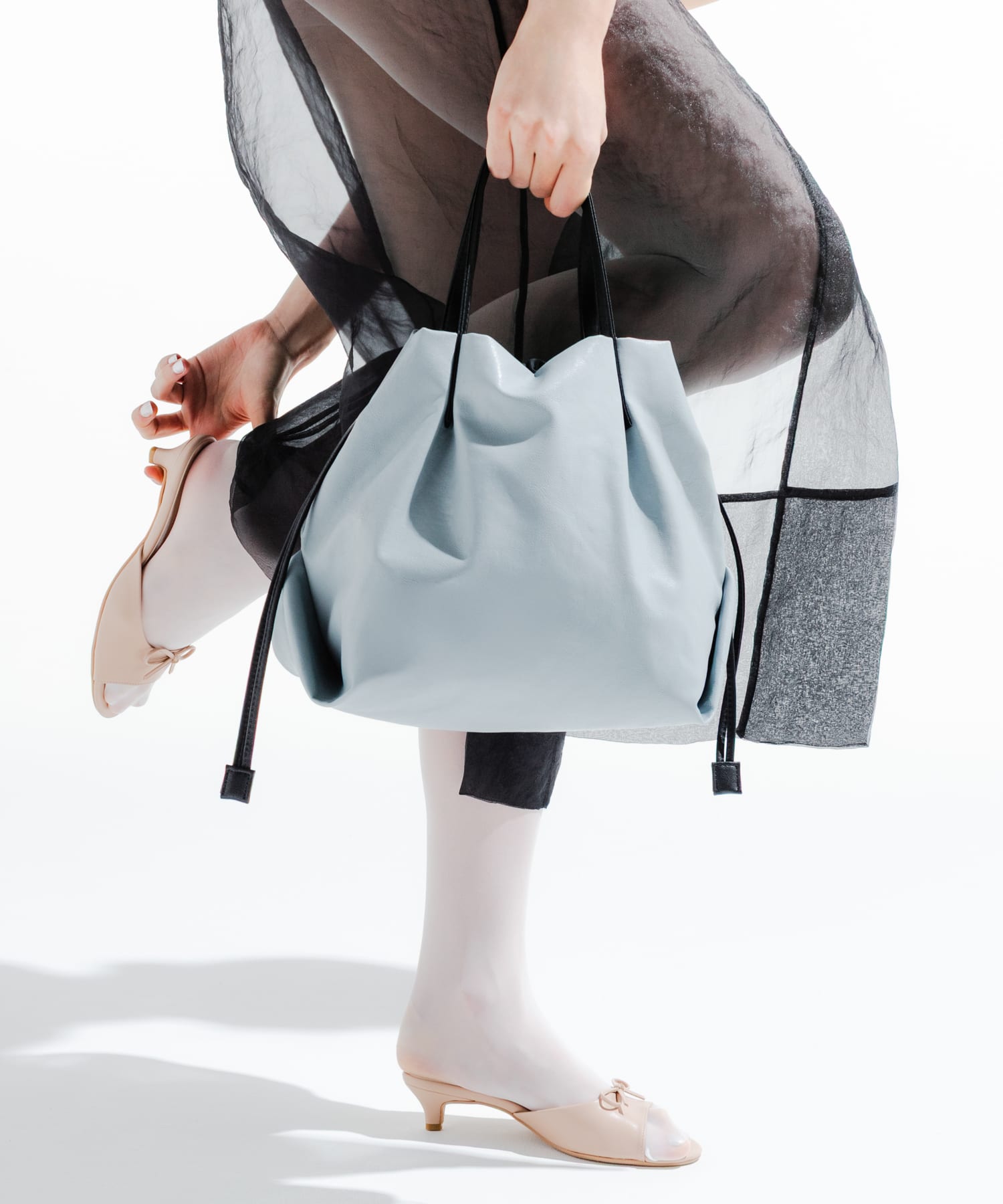 ウォッシャブルミニショルダーバッグ『Ssize』 BLUE GRAY one