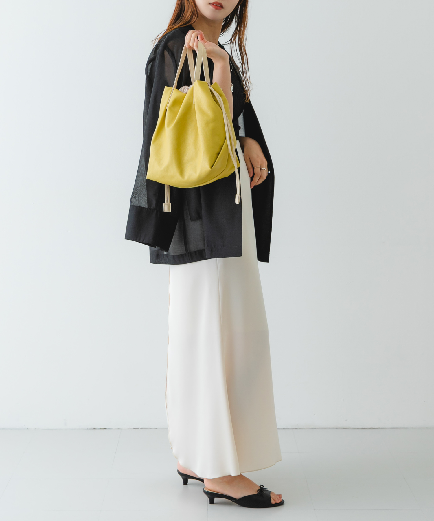 ウォッシャブルミニショルダーバッグ『Ssize』 YELLOW one