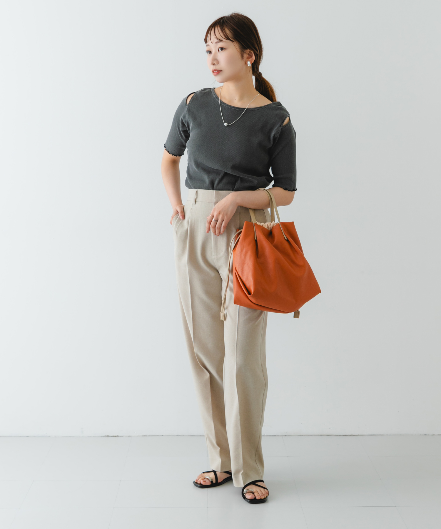 ウォッシャブルミニショルダーバッグ『Ssize』 CAMEL one