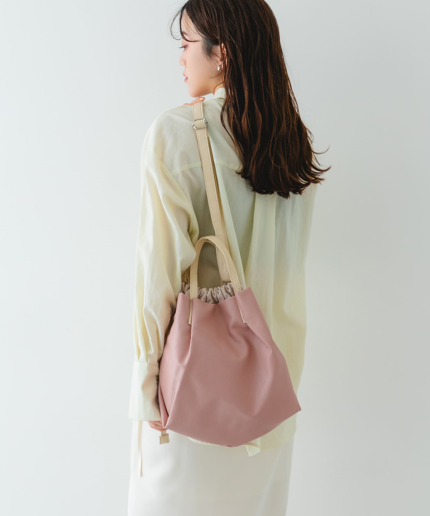 『Sサイズ』ウォッシャブルミニショルダーバッグ LIGHT PINK one