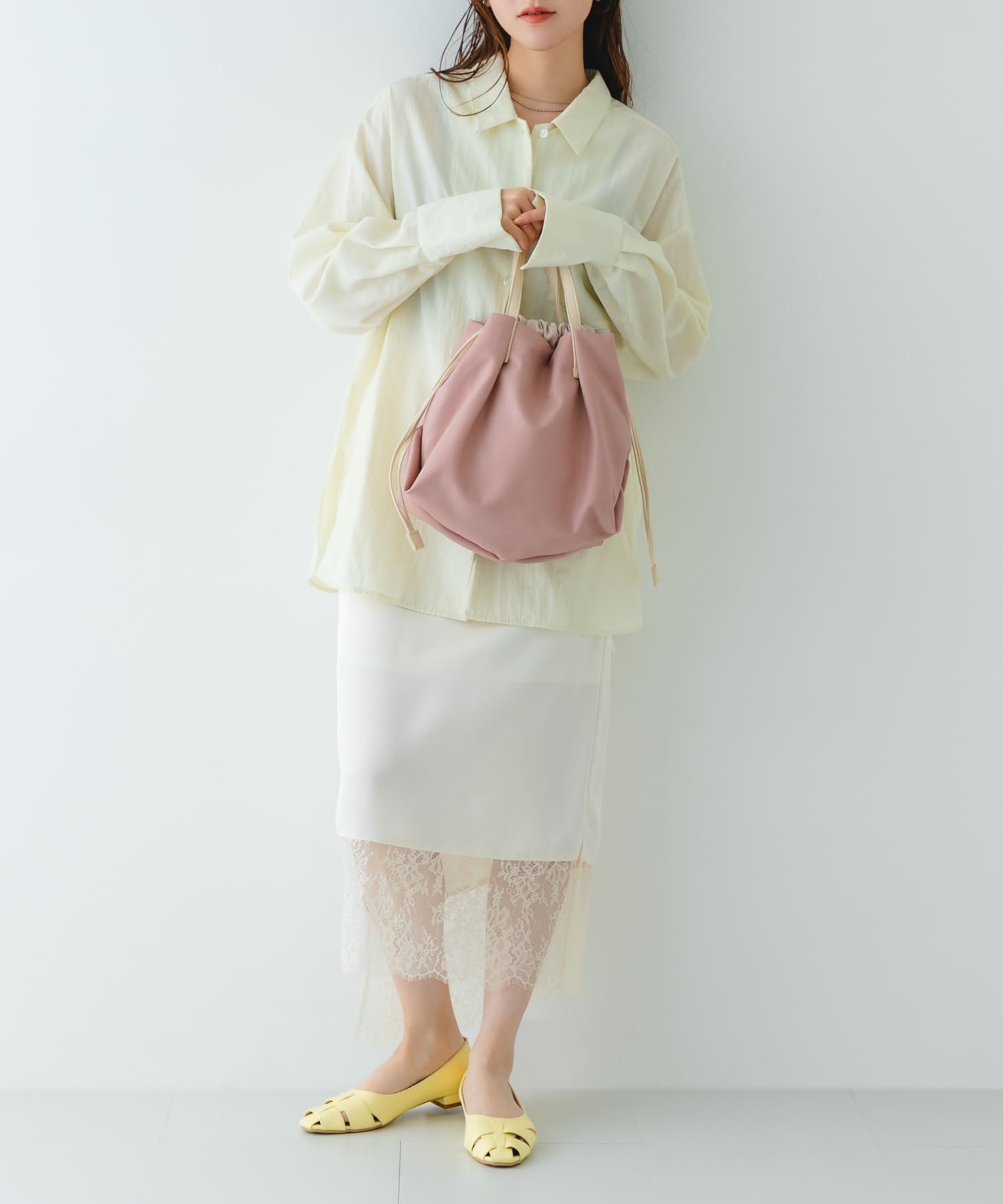 『Sサイズ』ウォッシャブルミニショルダーバッグ LIGHT PINK one