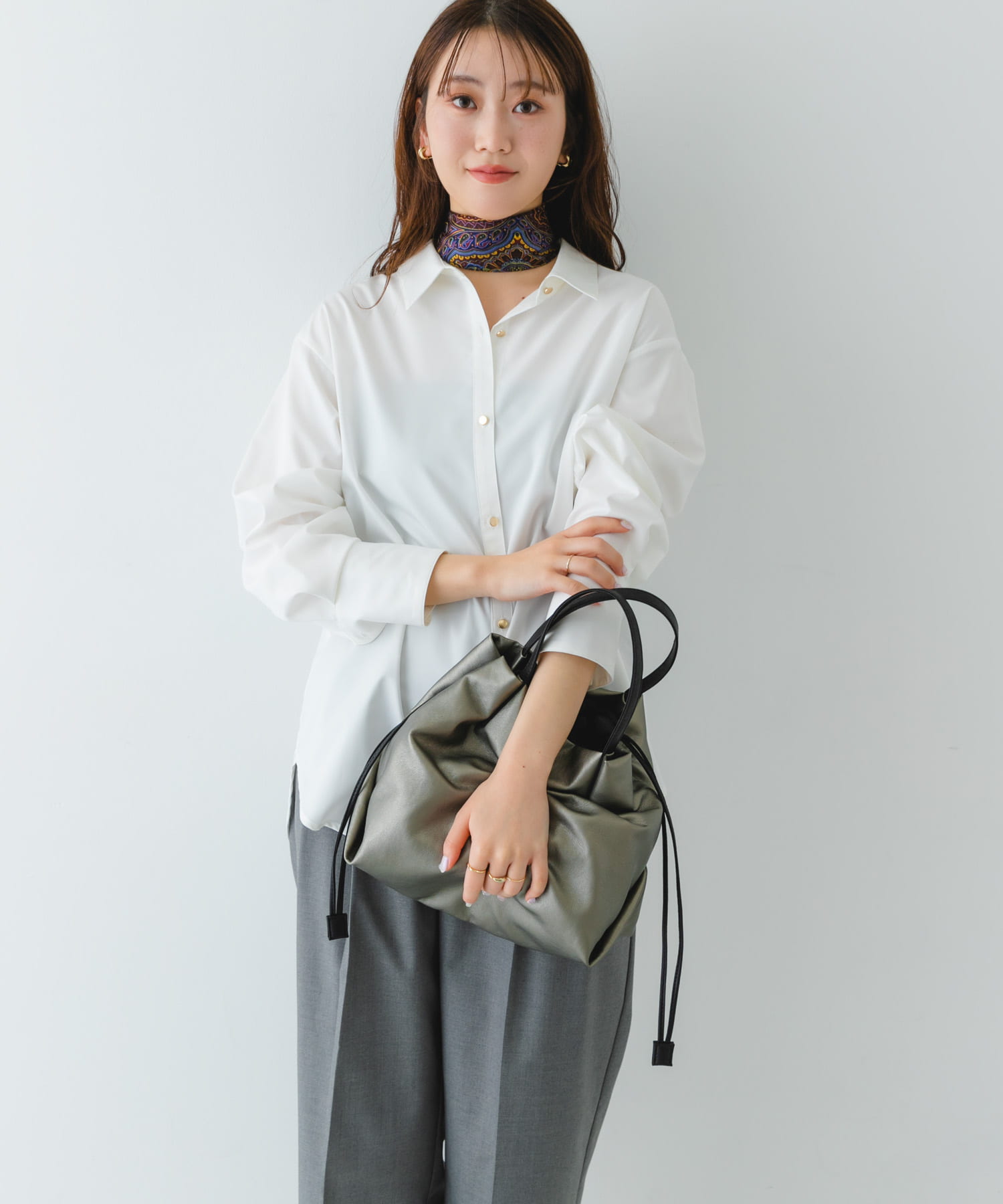 ウォッシャブルミニショルダーバッグ『Ssize』 D.SILVER one