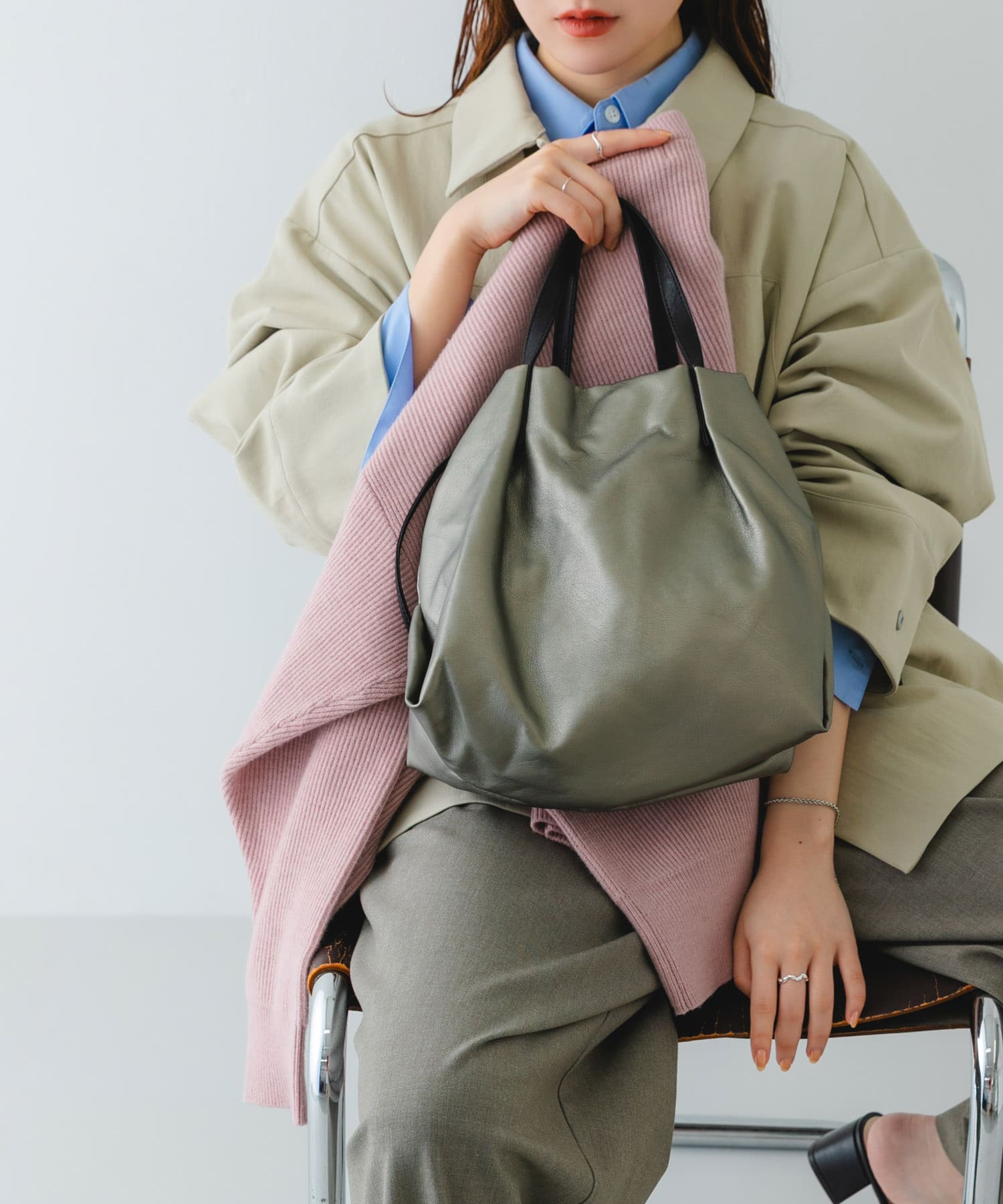 『Sサイズ』ウォッシャブルミニショルダーバッグ D.SILVER one