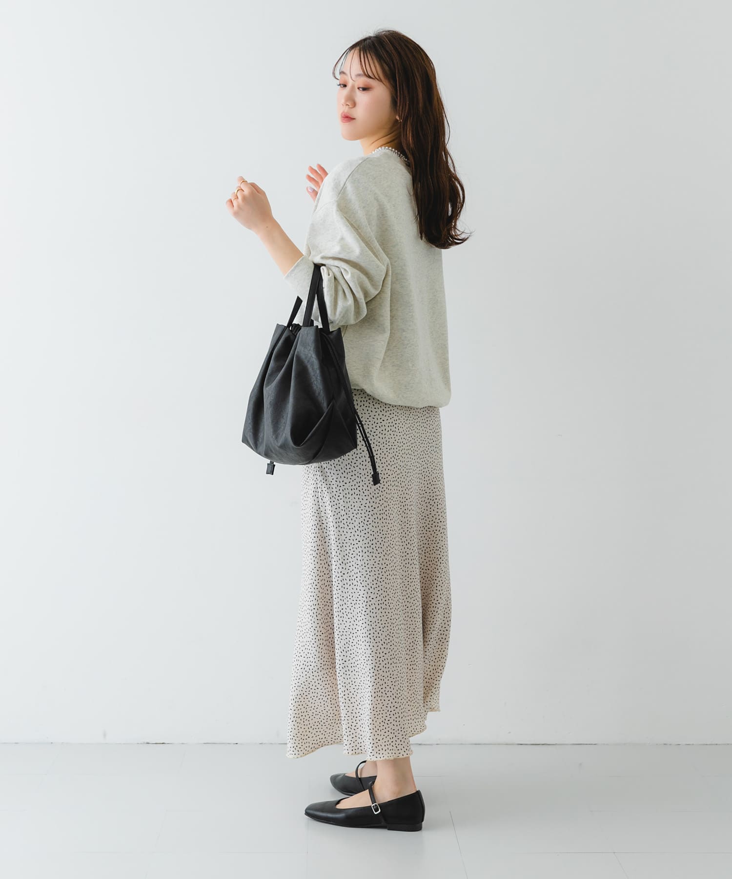 ウォッシャブルミニショルダーバッグ『Ssize』 BLACK one
