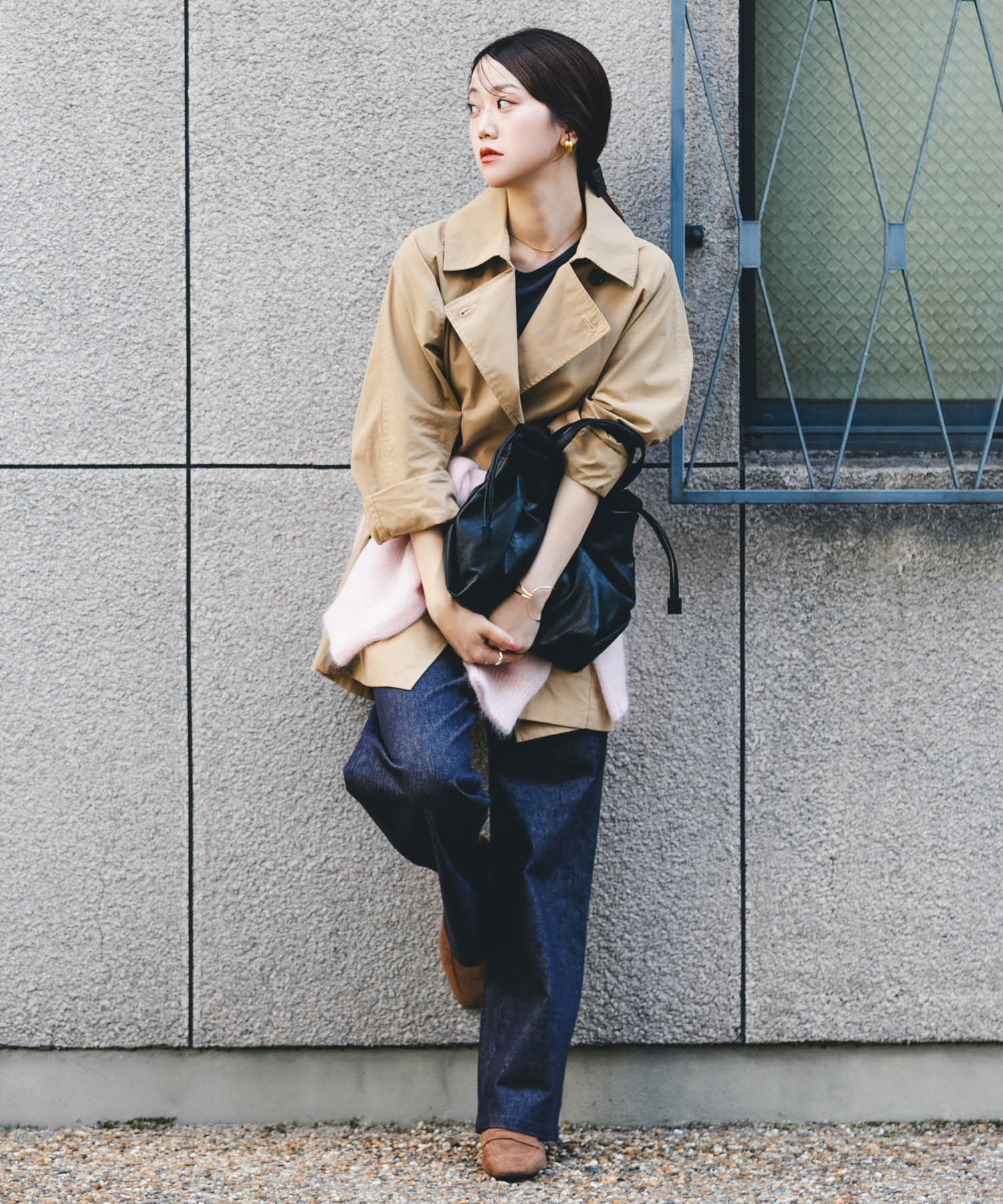 『Sサイズ』ウォッシャブルミニショルダーバッグ BLACK one