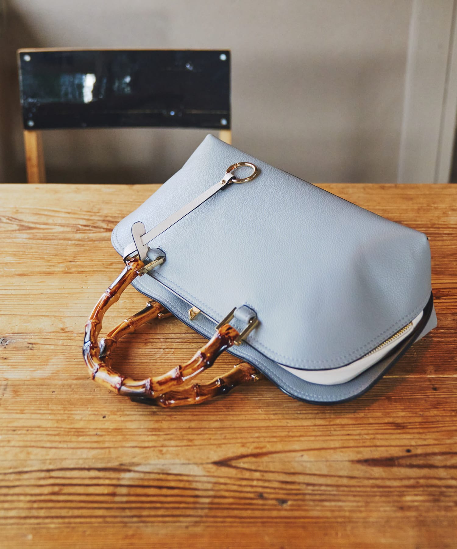 バンブー風ヨコナガバッグ