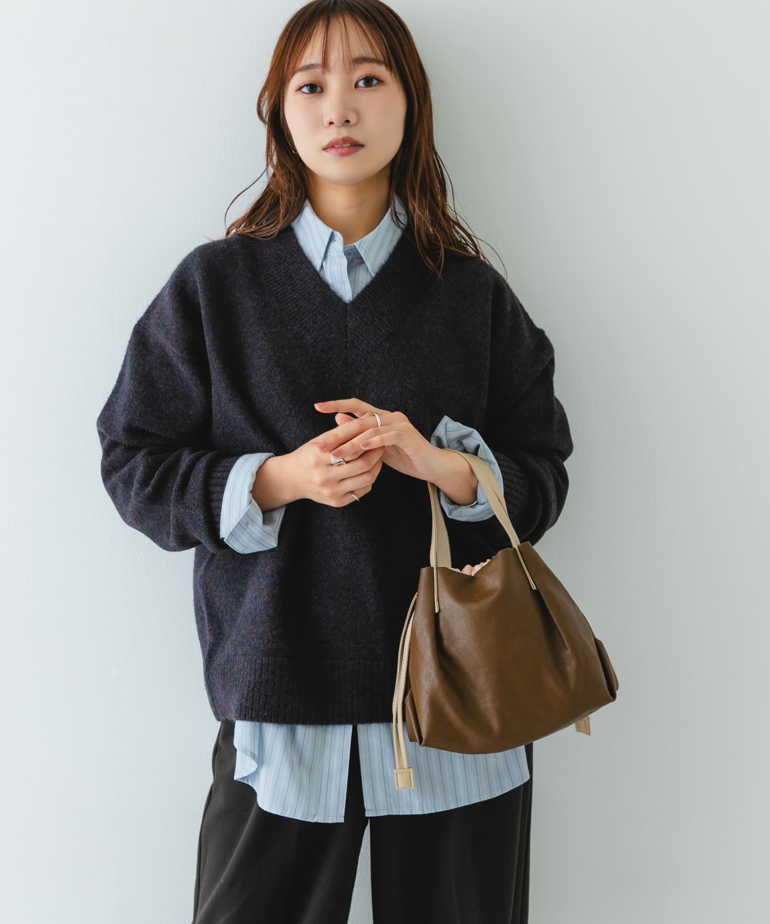 ウォッシャブルプチバッグ『XSsize』 BROWN one