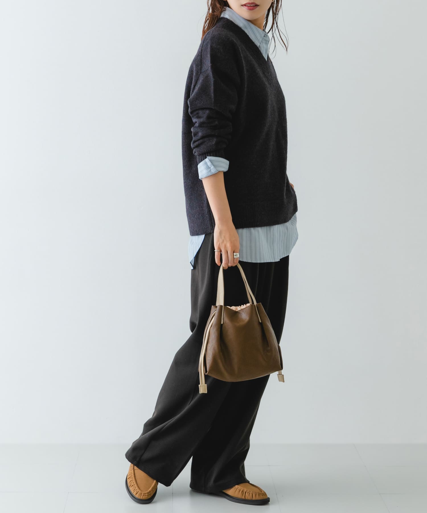 バッグ hoooi Hogan Hocket Hobo Bag Medium BROWN for Woman KBW01RS0300TZPPZS018